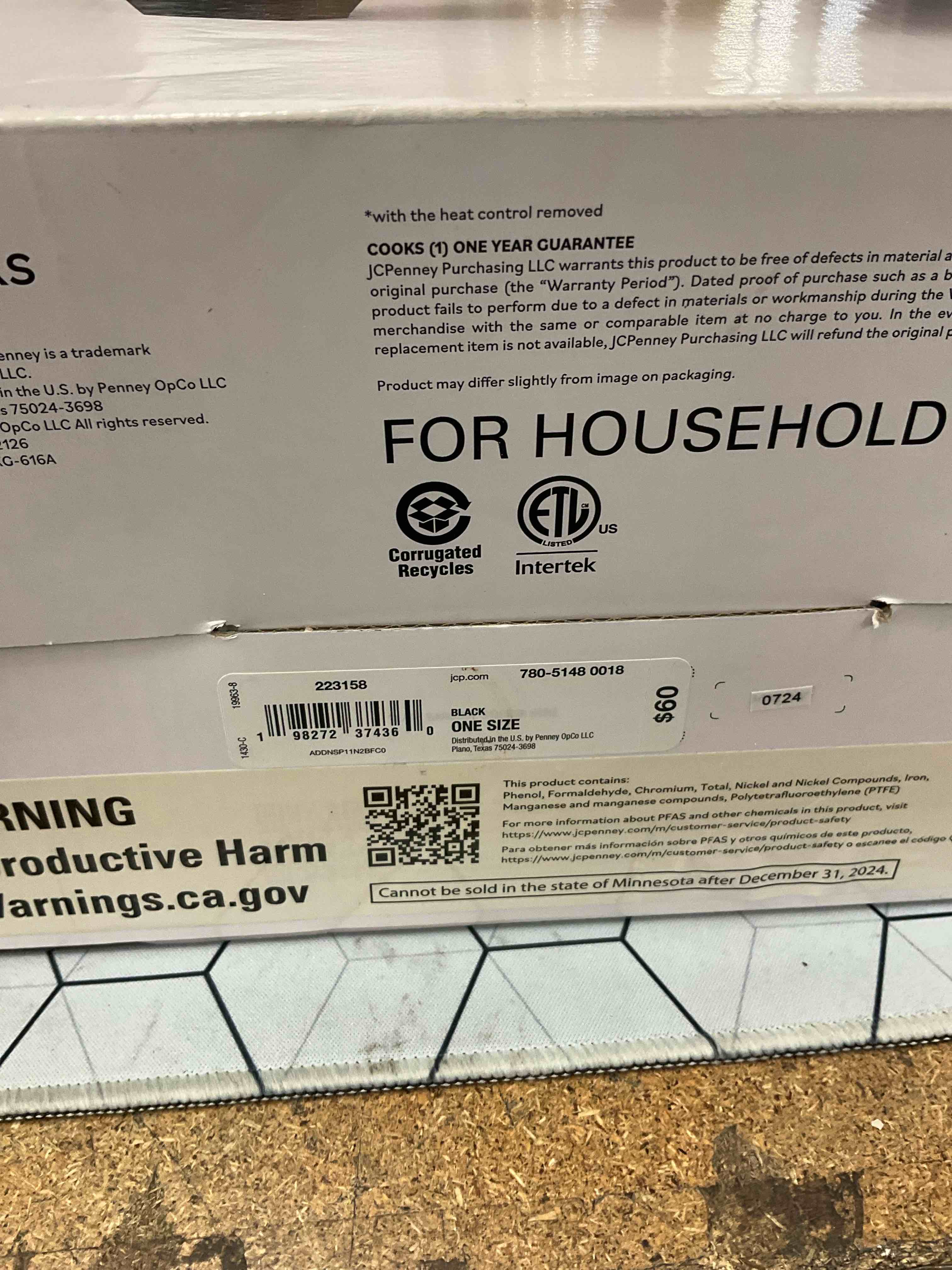 Condition photo showing As Is for nonstick electric skillet