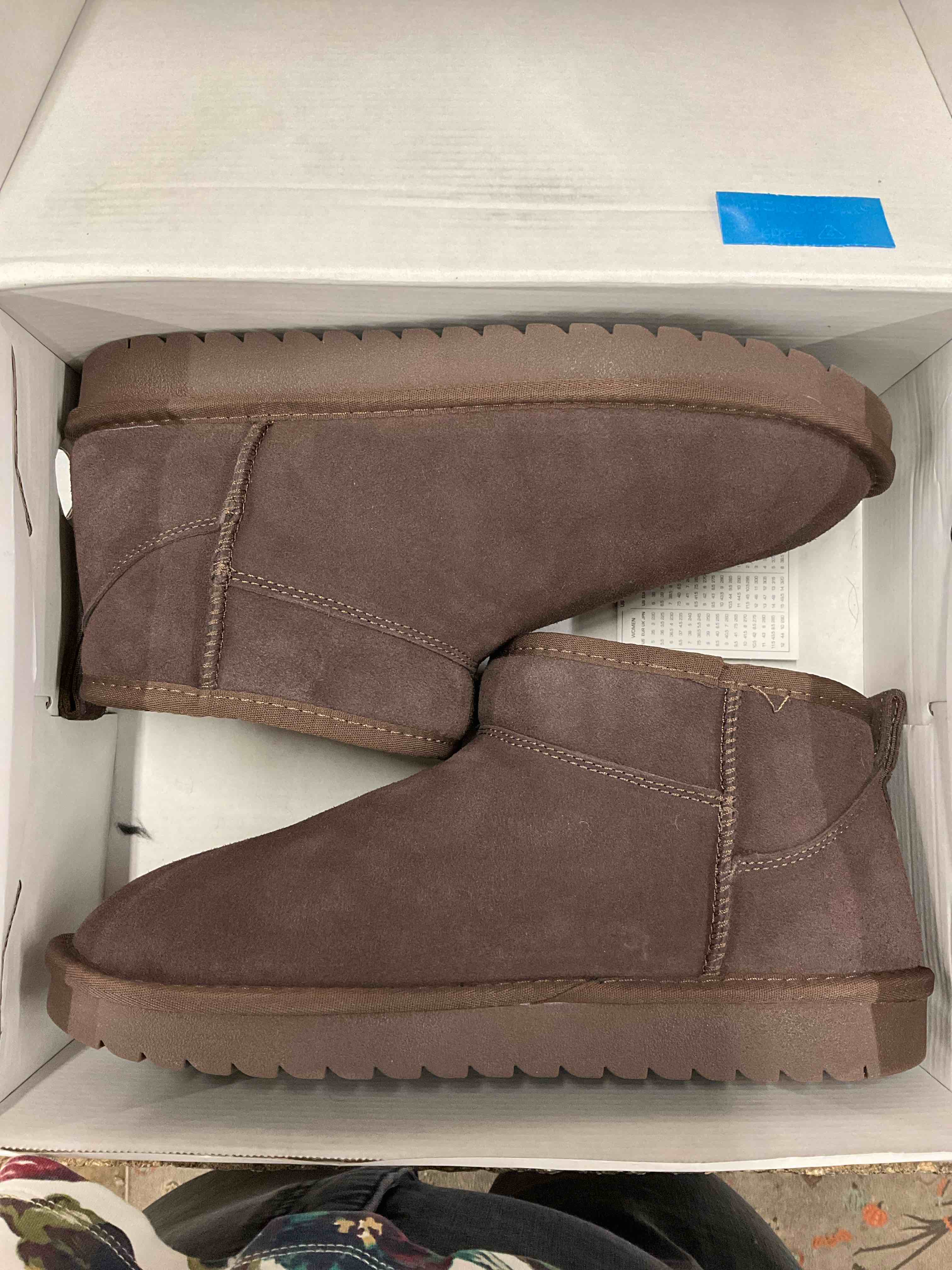 DREAM PAIRS Women's Shorty-New Ankle Winter Snow Boots 10 Brown