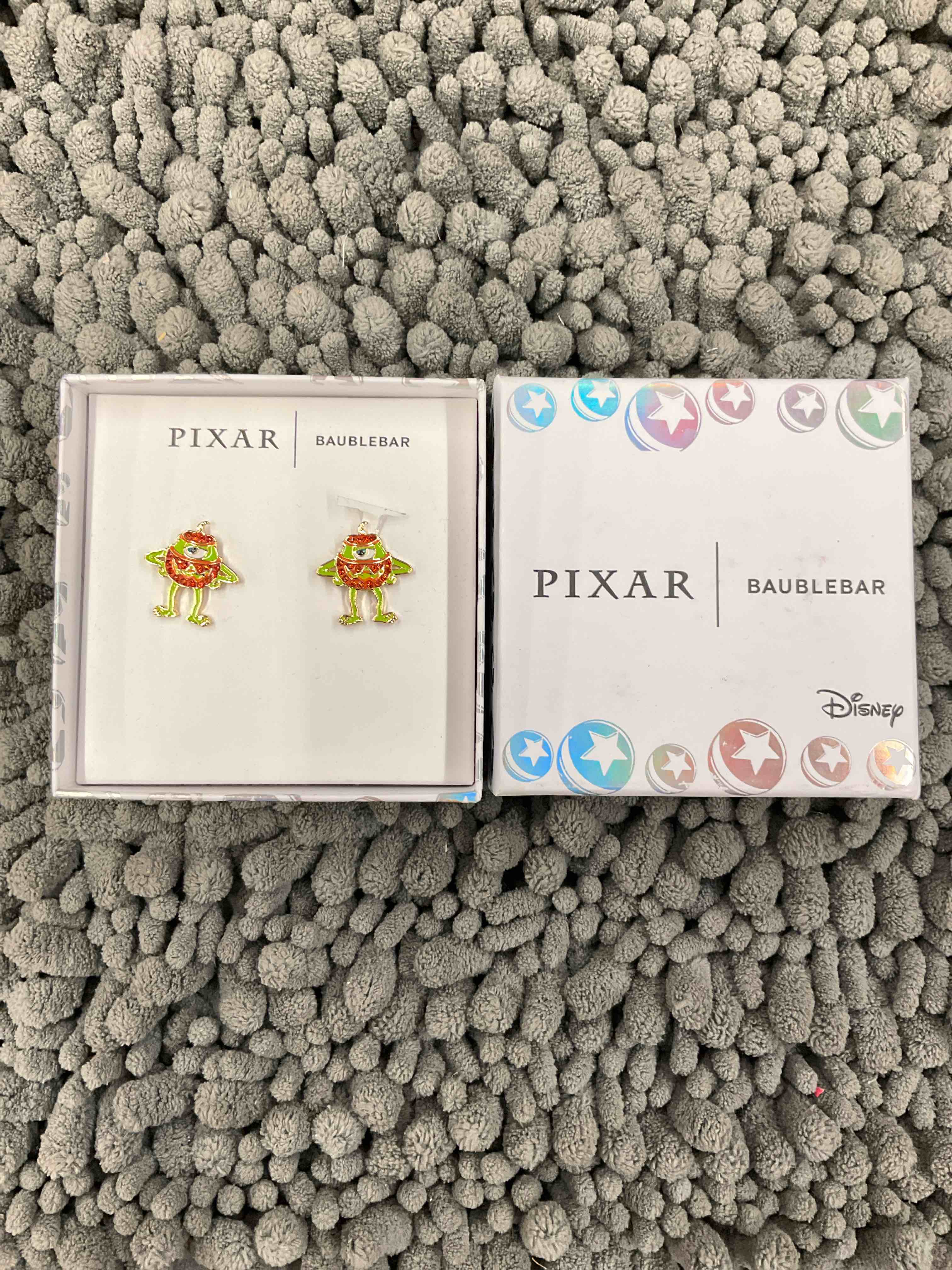 BaubleBar Disney Pixar Halloween Mike Wazowski Monsters Inc Earrings