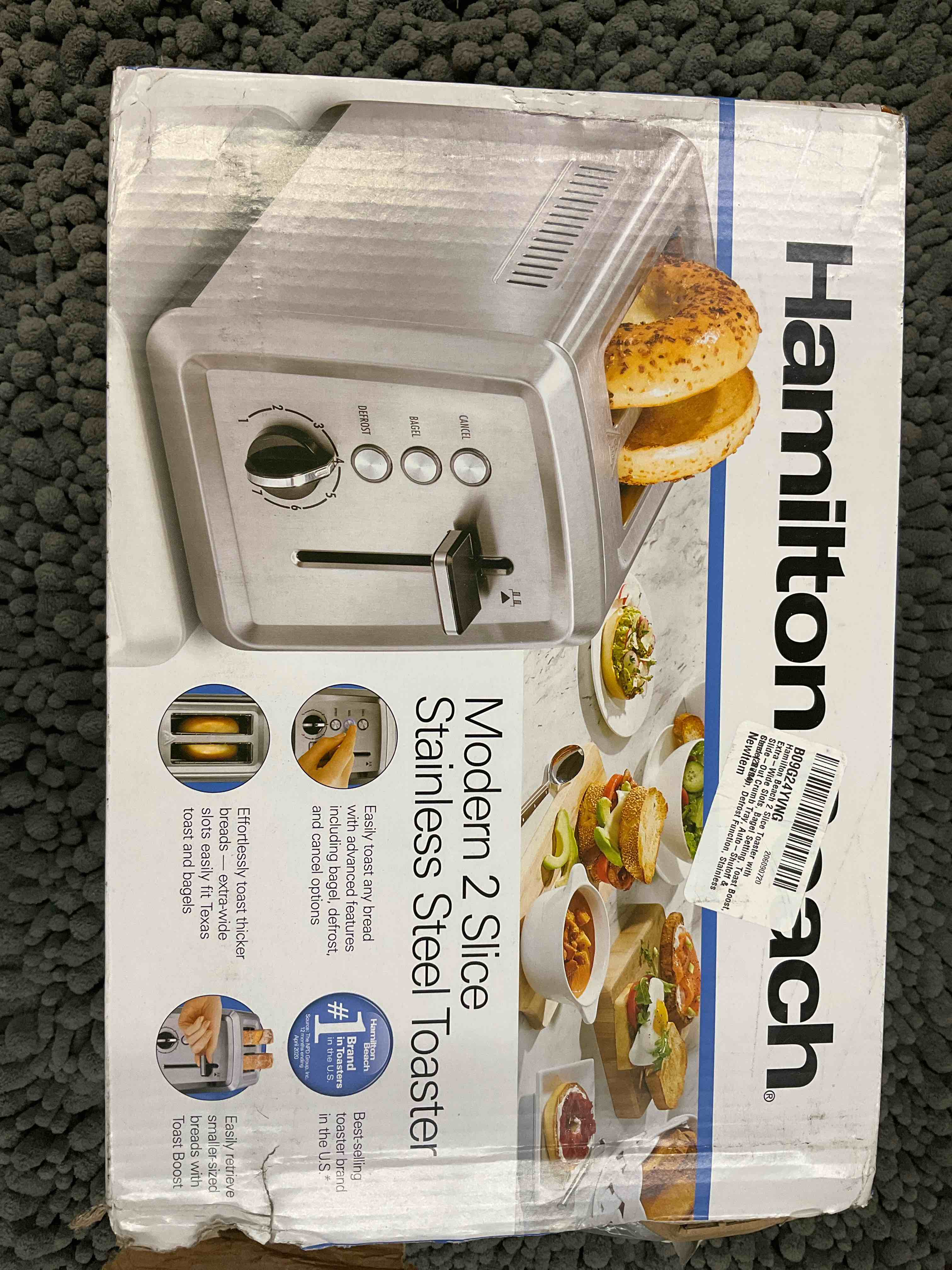 hamilton beach modern 2 slice stainless steel toaster
