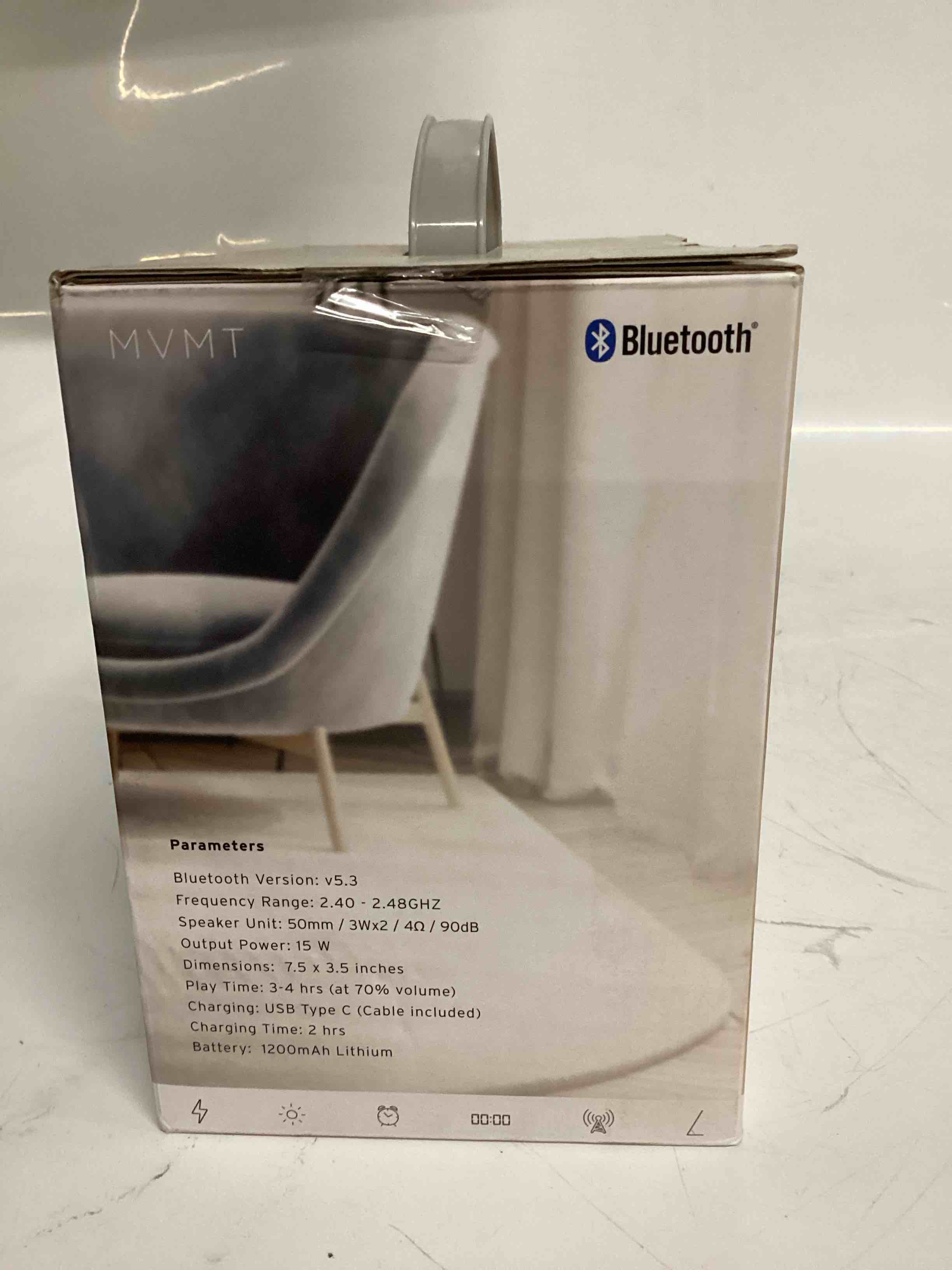 Condition photo showing New/Like New for harmonic 6-in-1 portable stereo speaker with wireless charging & ambient light