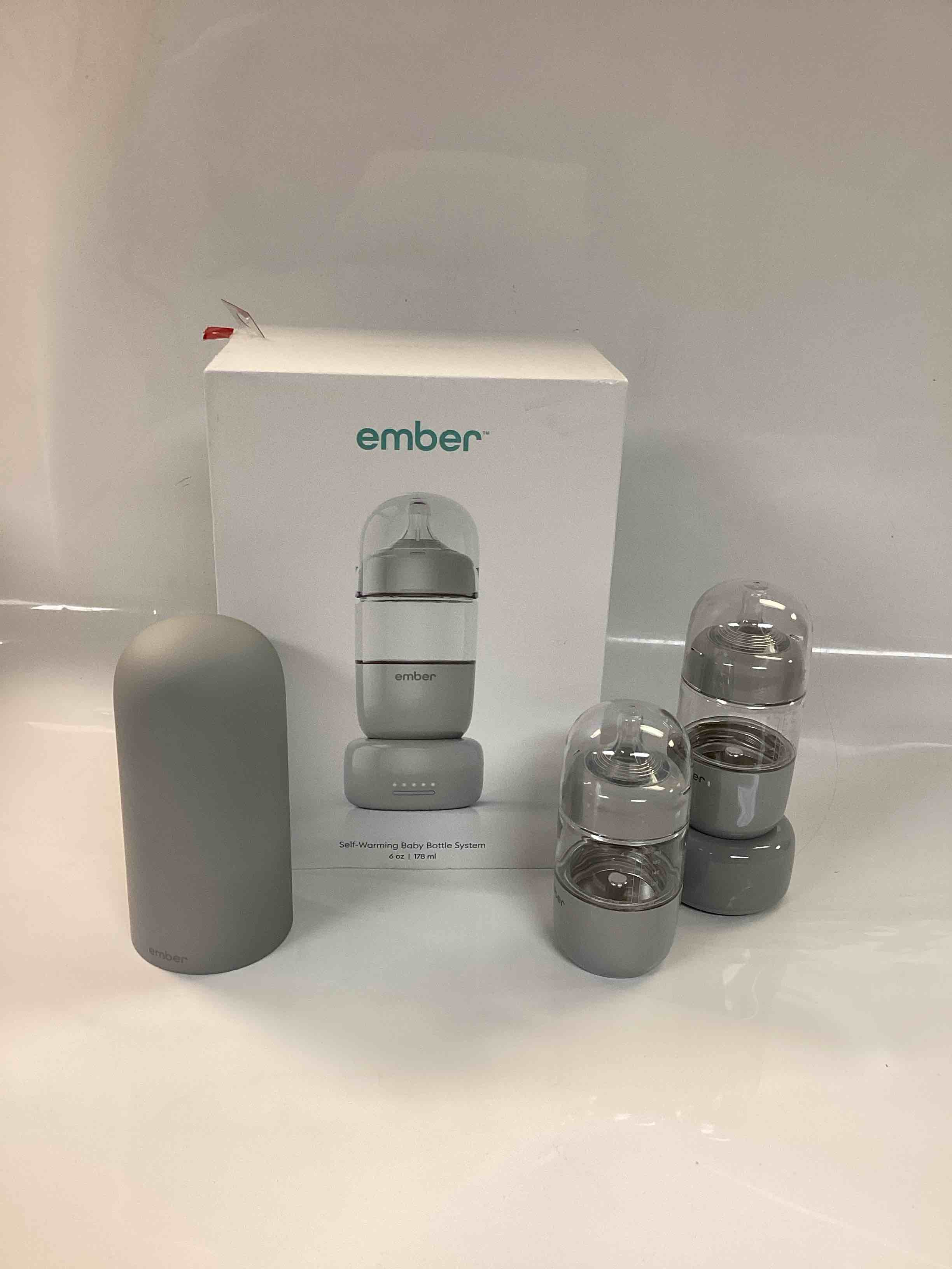 Ember Self-Warming Smart Baby Bottle System: BPA-Free, AC Adapter, Battery Powered