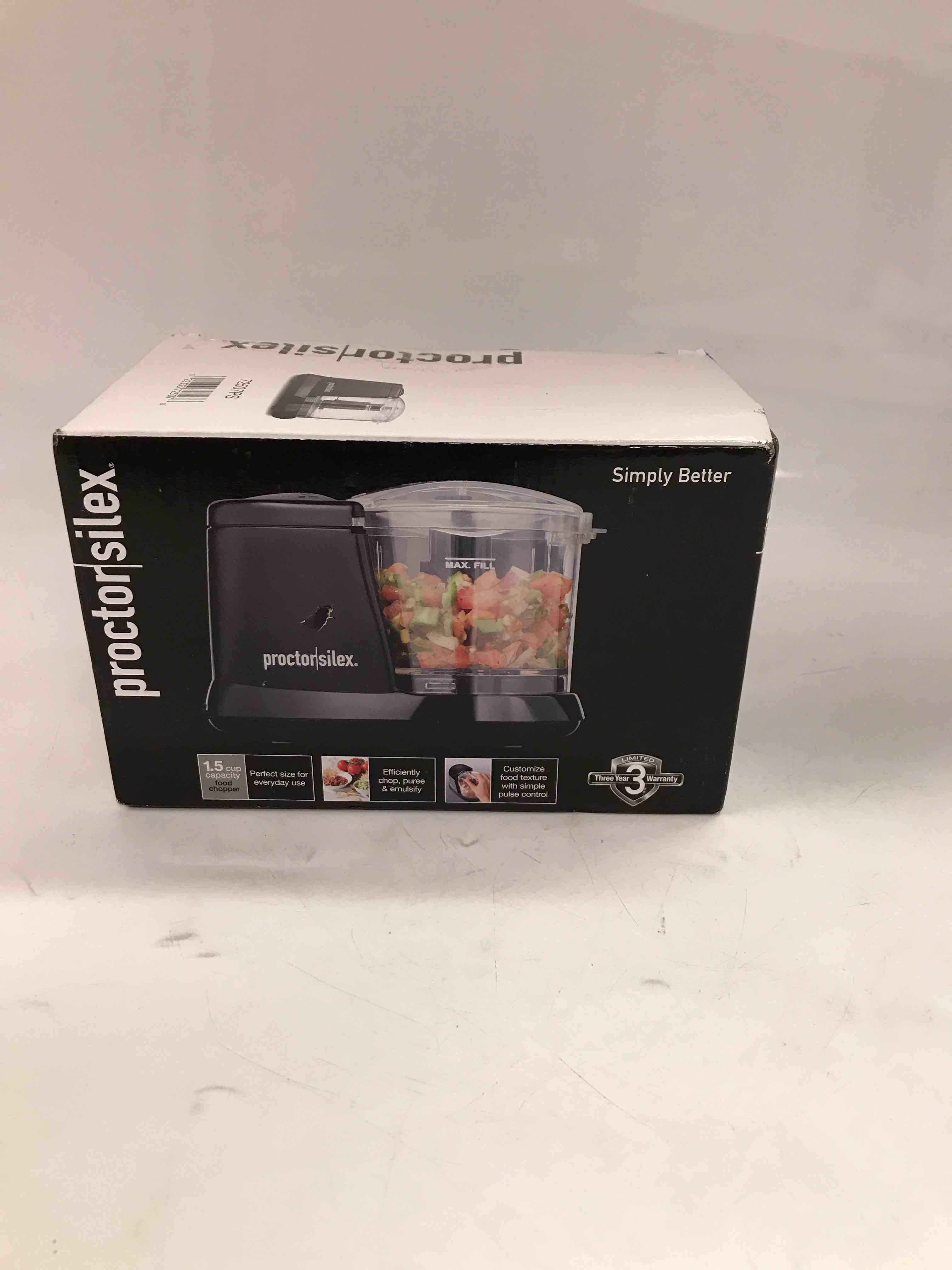 proctor silex 1.5 cup capacity food chopper - black