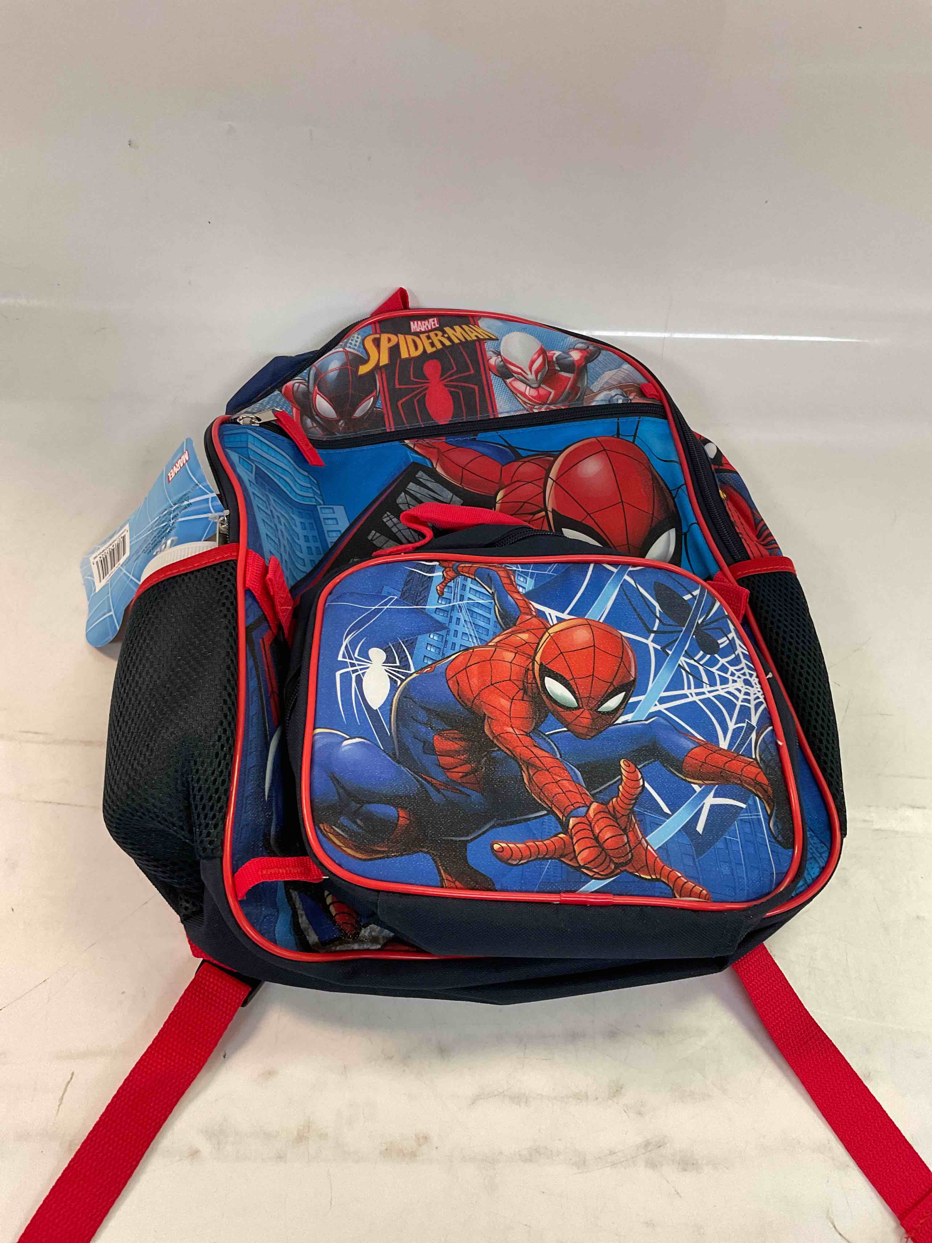 spider man backpack set