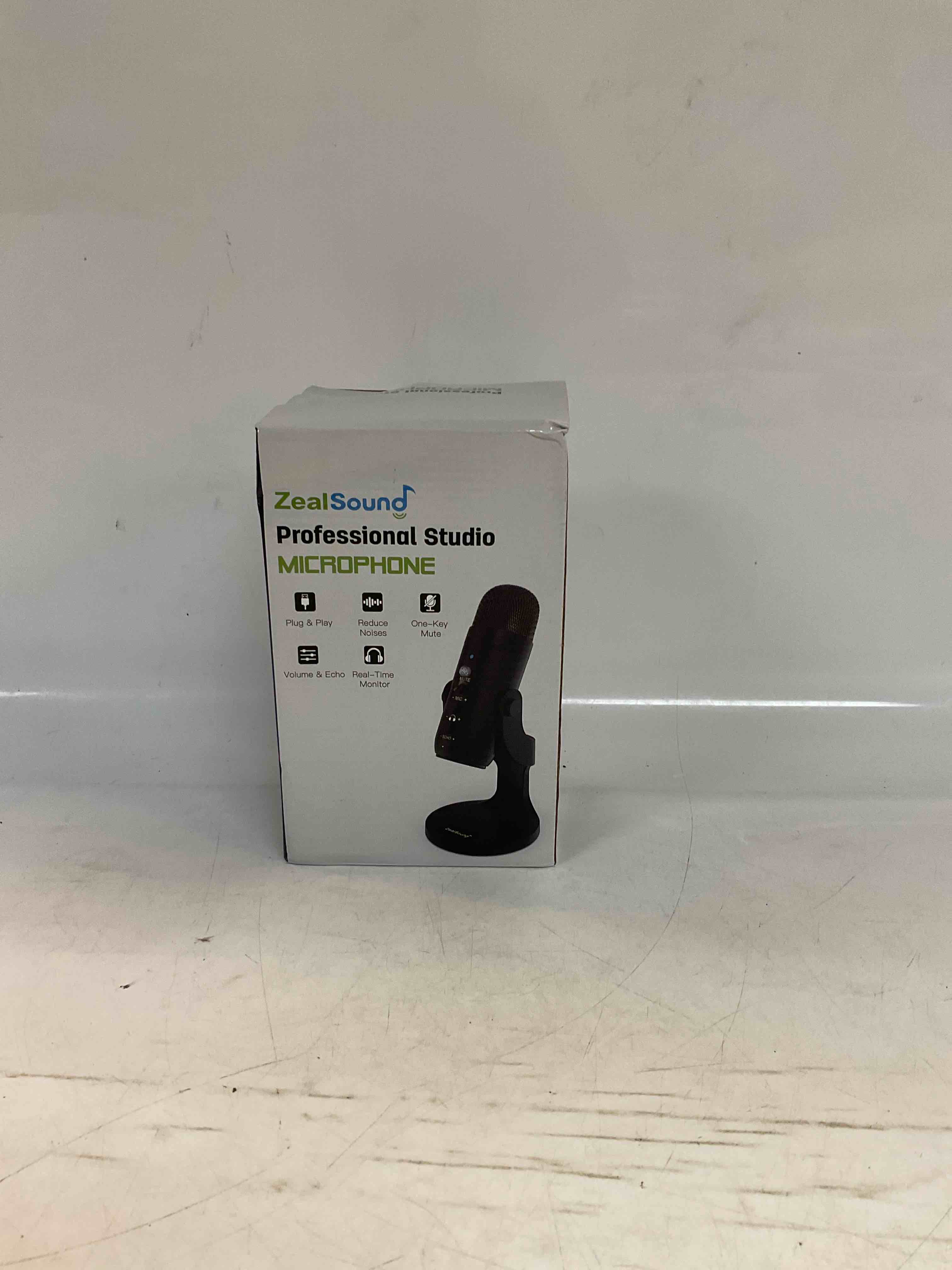 zealsound usb microphone,condenser computer pc mic,plug&play gaming microphones for ps 4&5.headphone output&volume control,mic gain control,mute button vocal,youtube podcast on mac&windows(black)