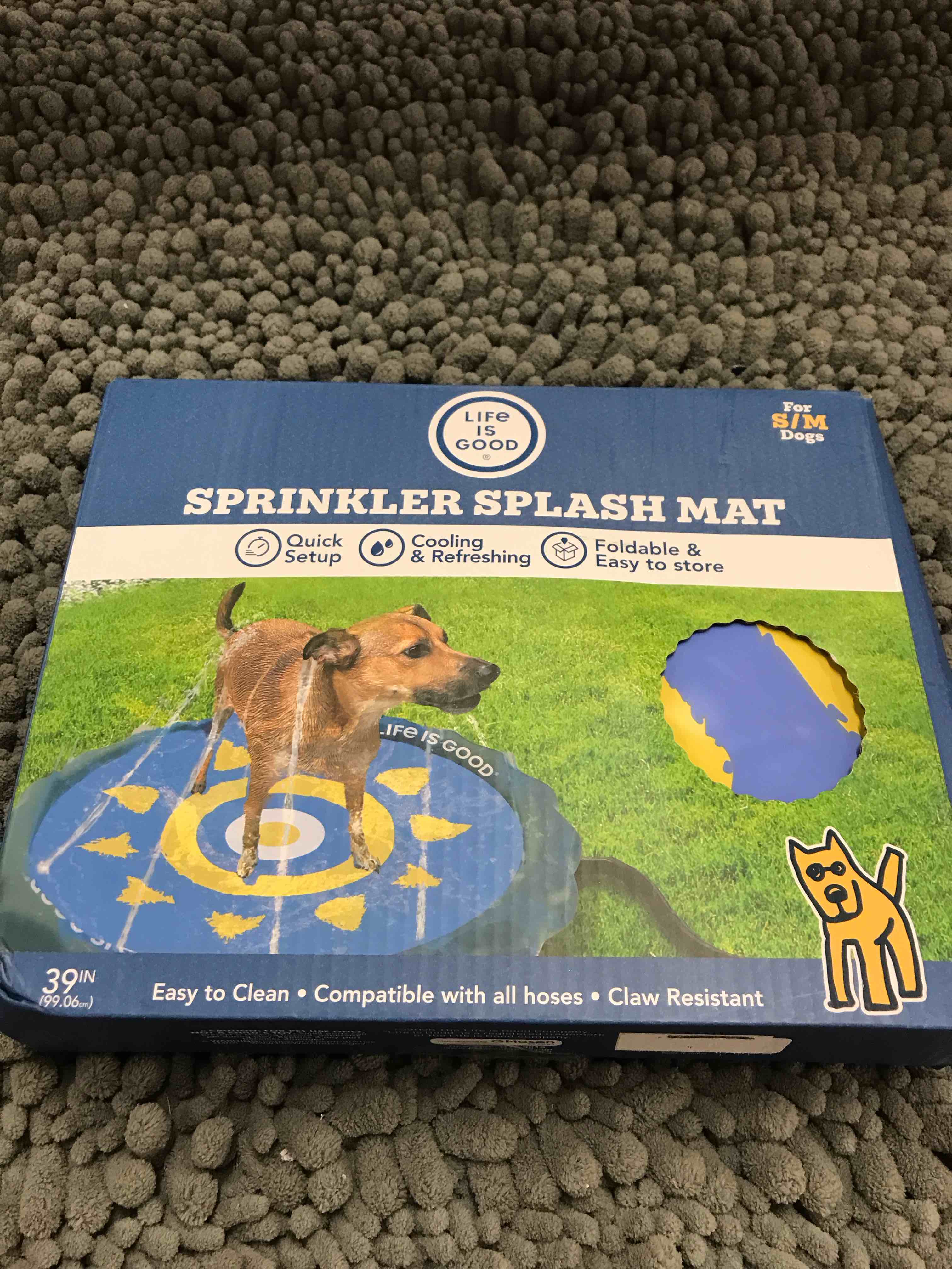 sprinkler splash mat