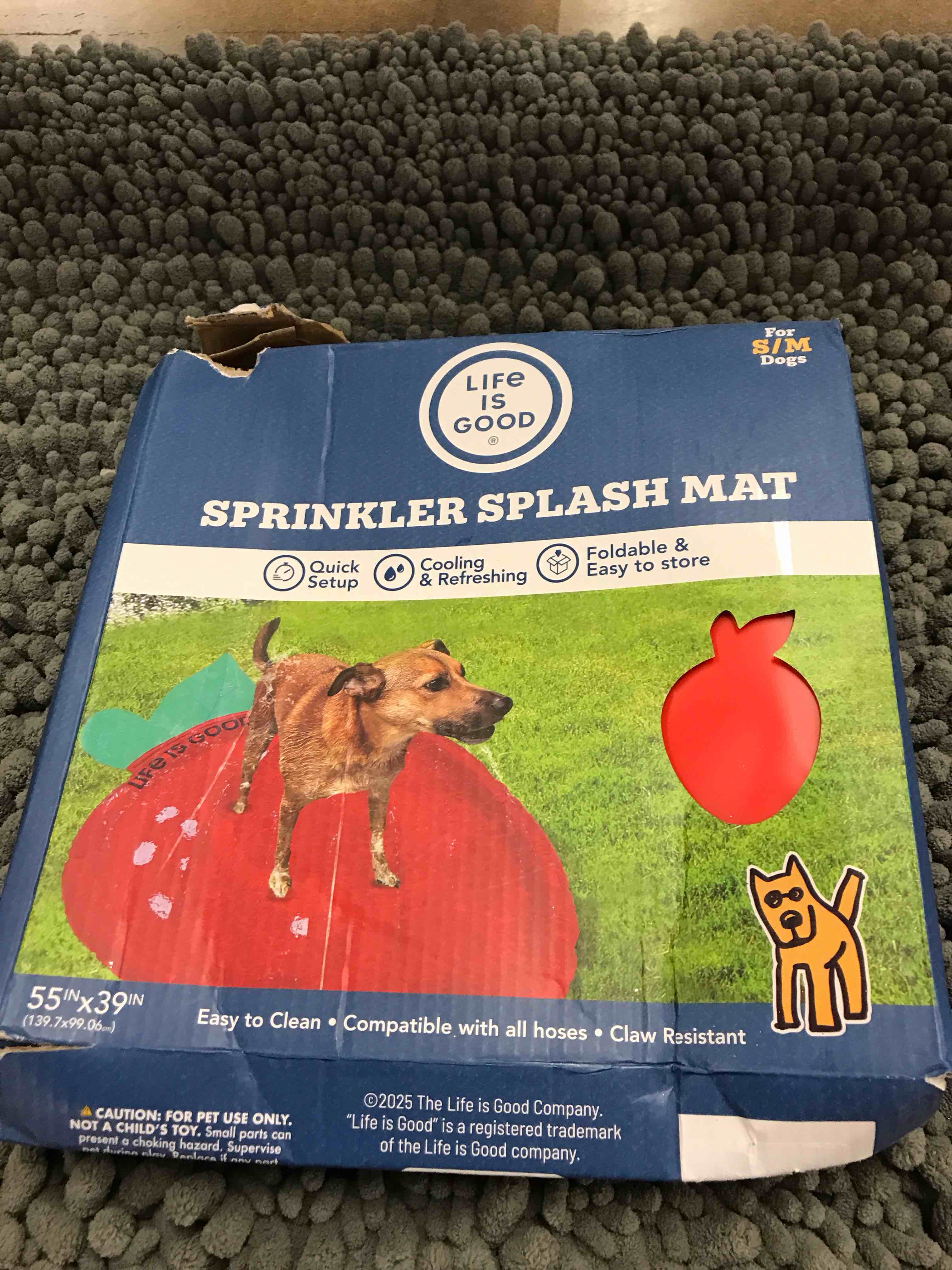 sprinkler splash mat