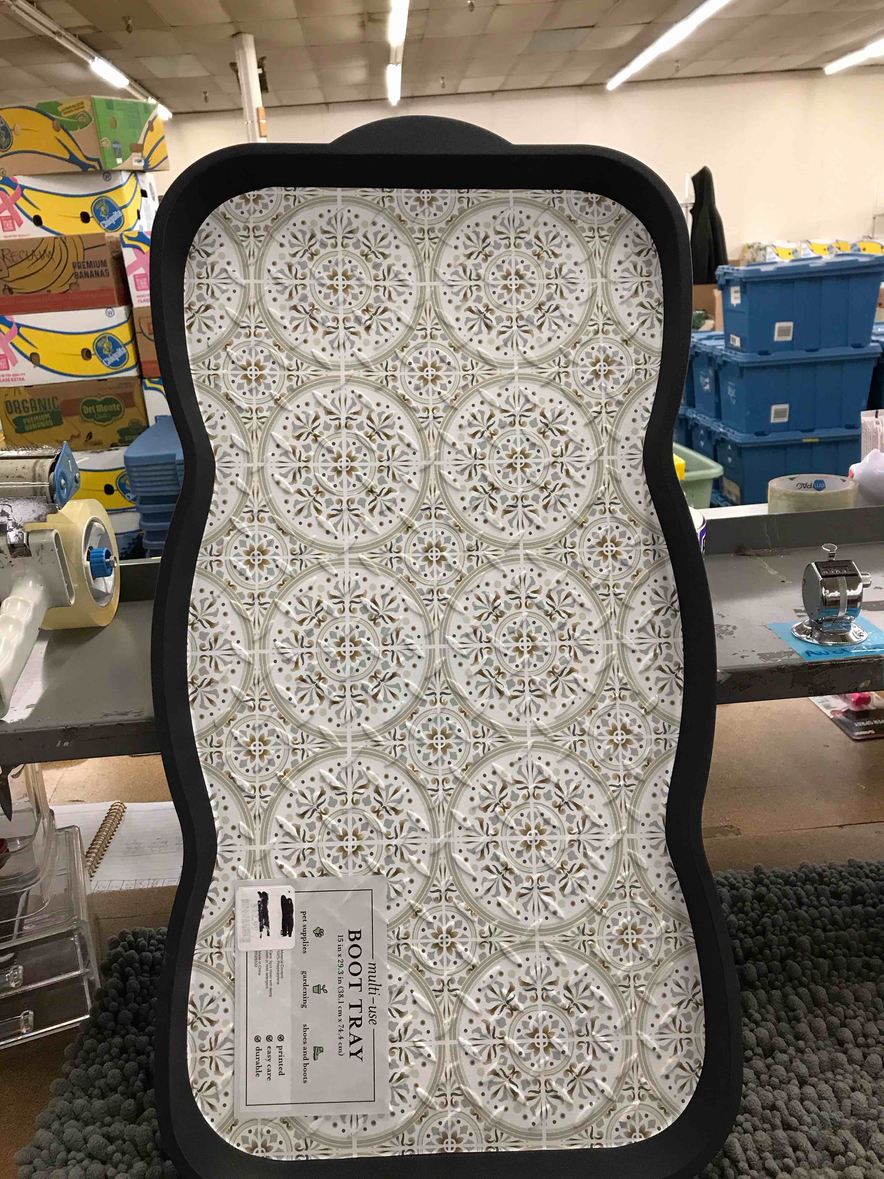 15 in x 29 in boot tray