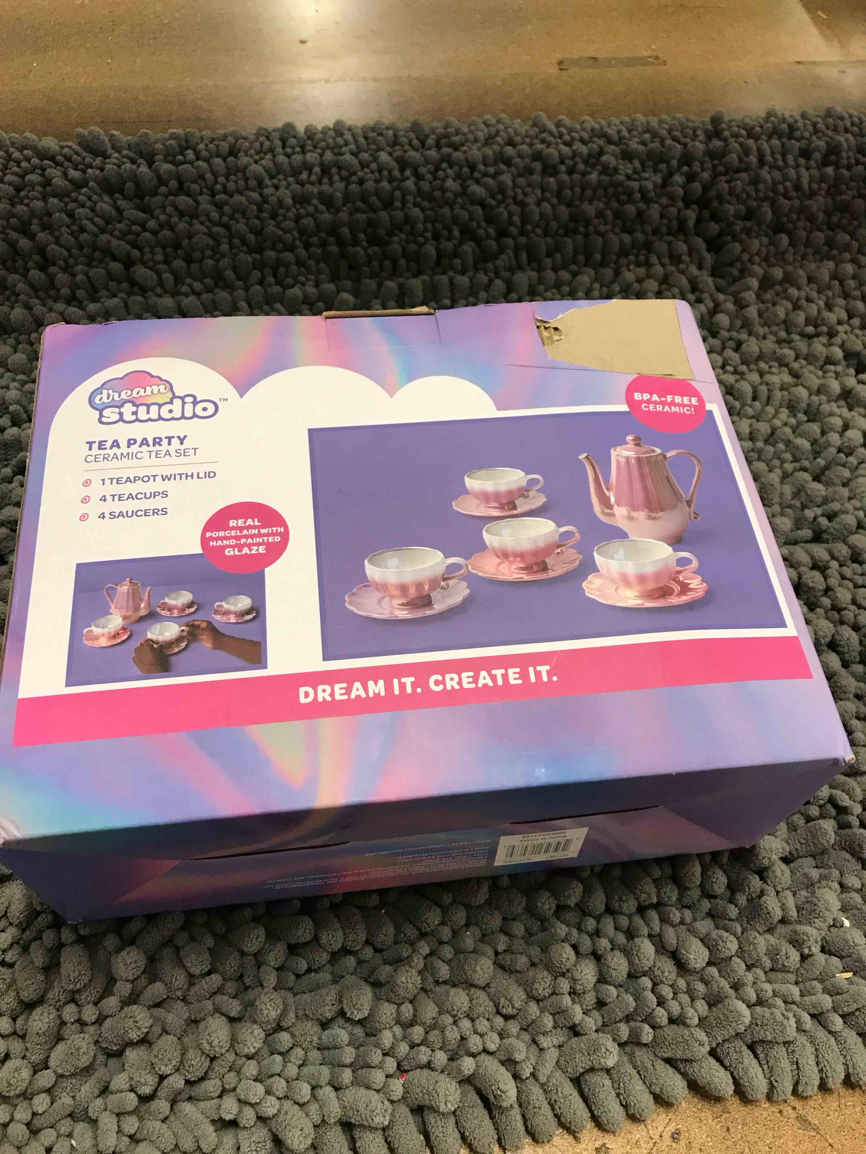 Condition photo showing New/Like New for 9 pc ceramic tea party set