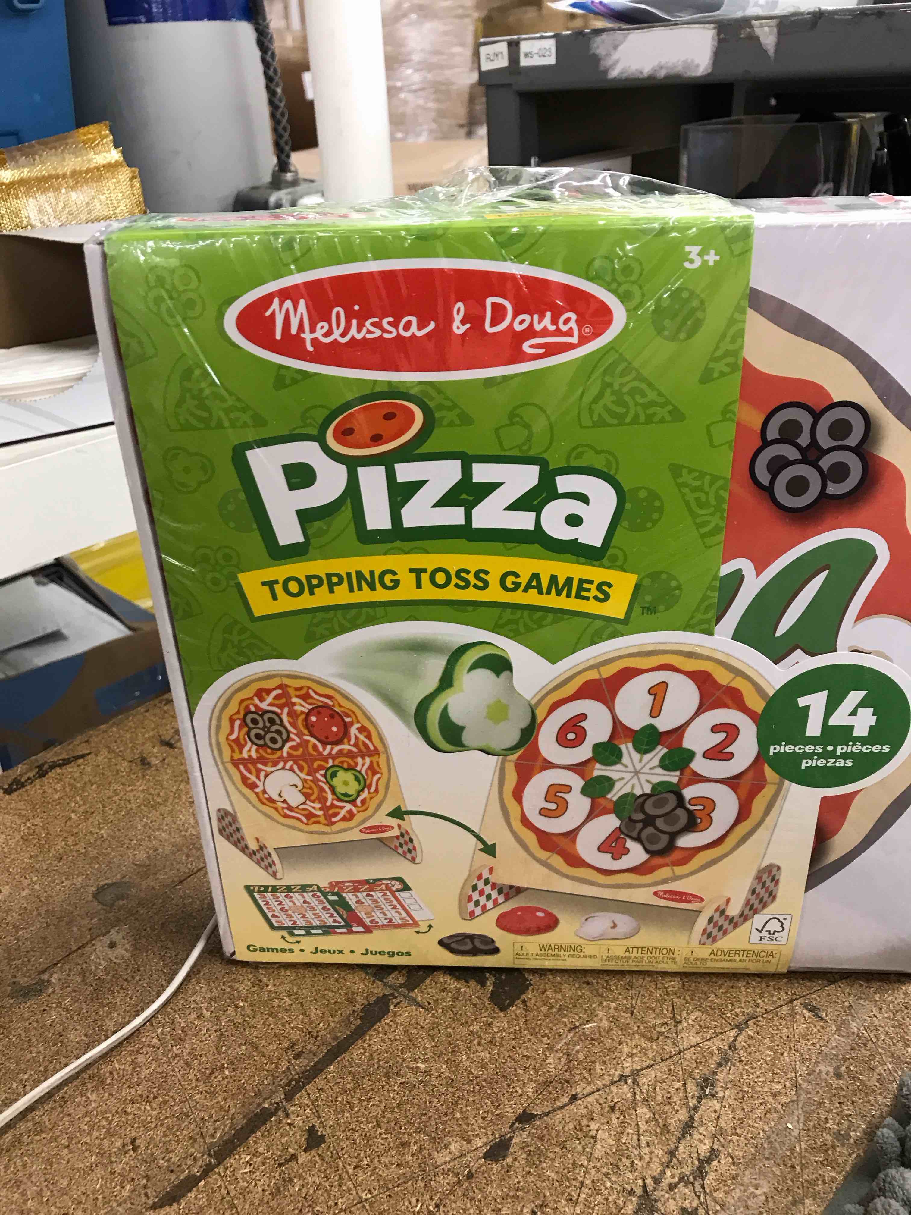 pizza topping toss game