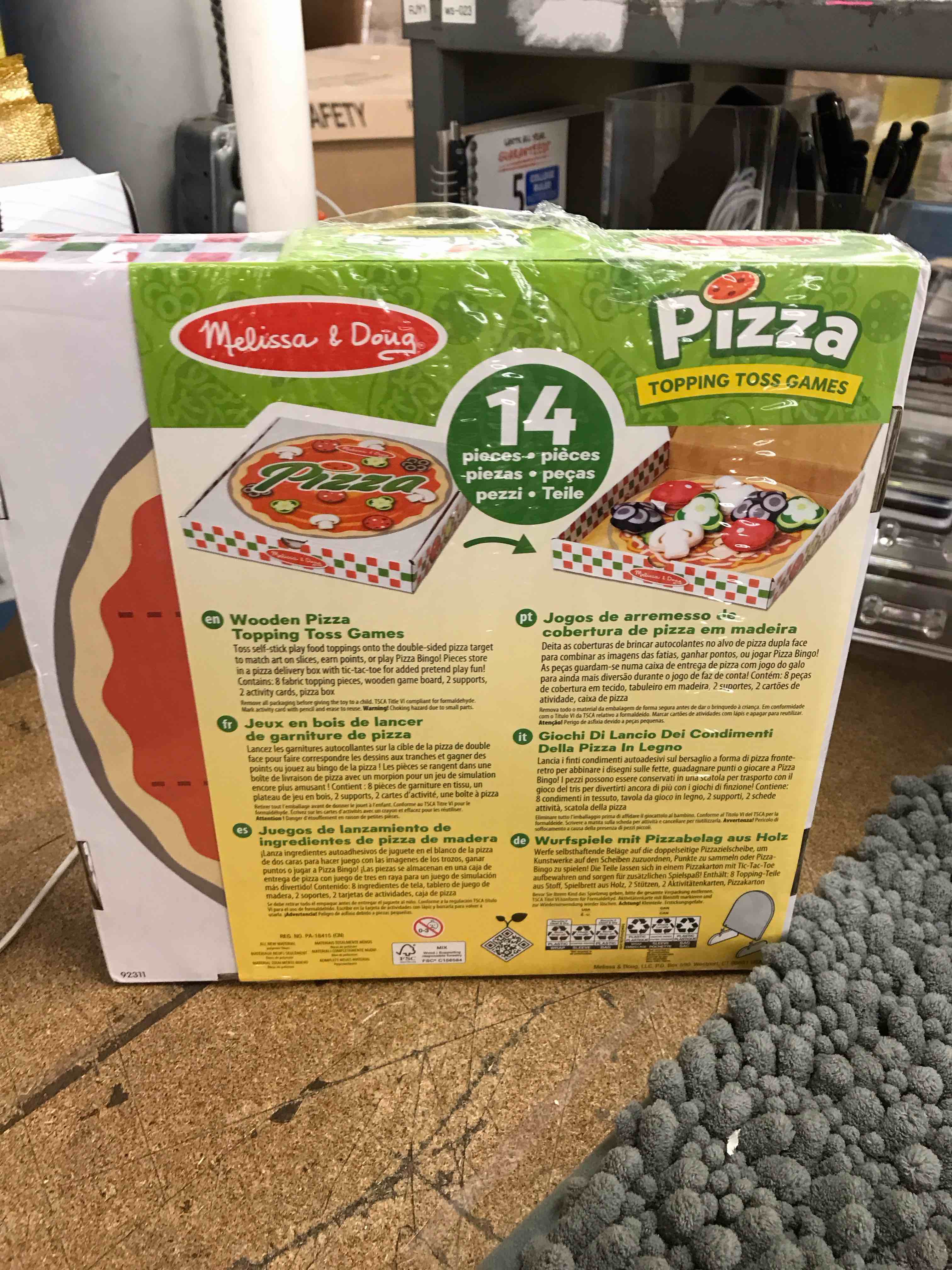 Condition photo showing New/Like New for pizza topping toss game
