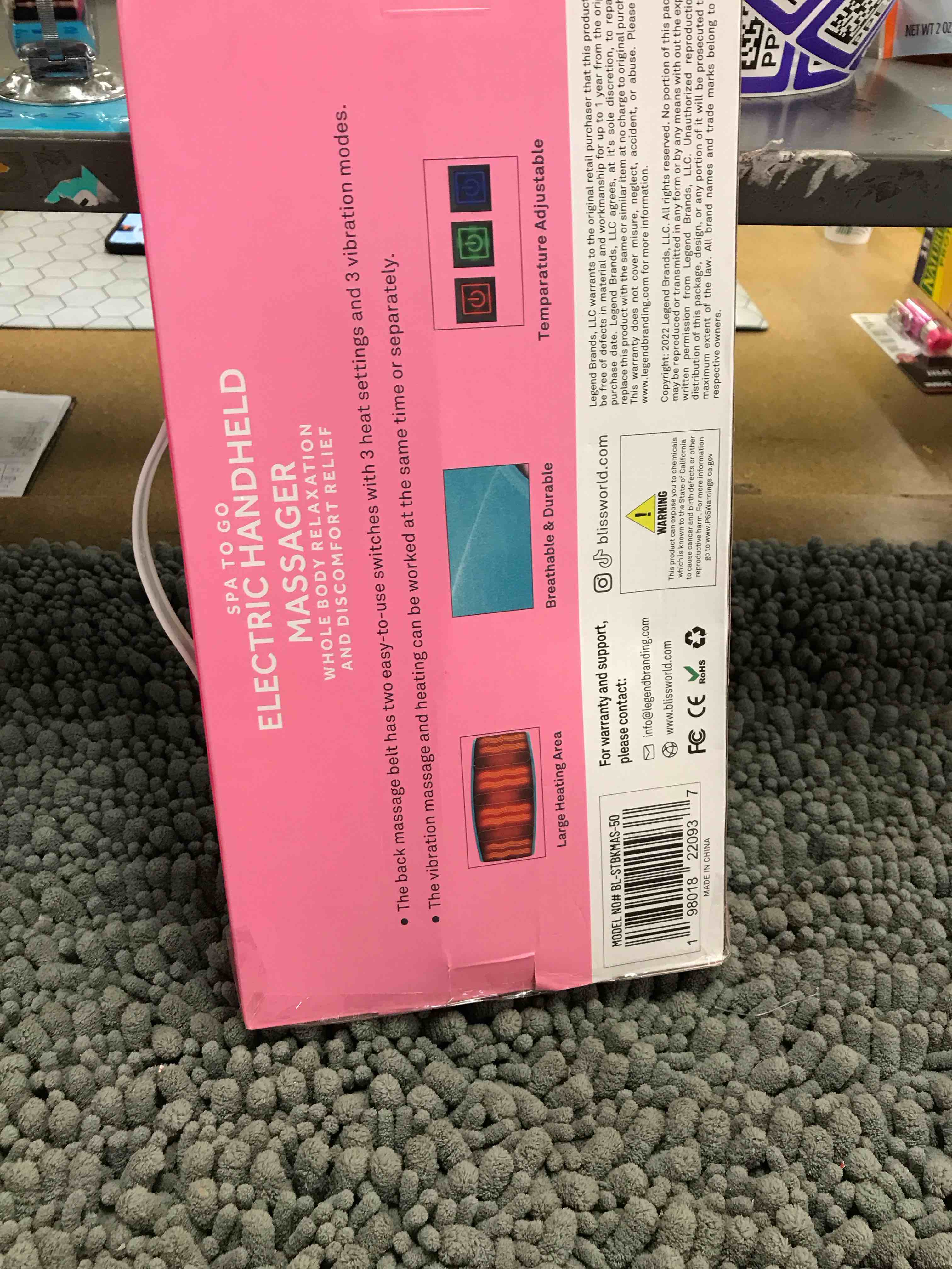 Condition photo showing New/Like New for heating pad brace