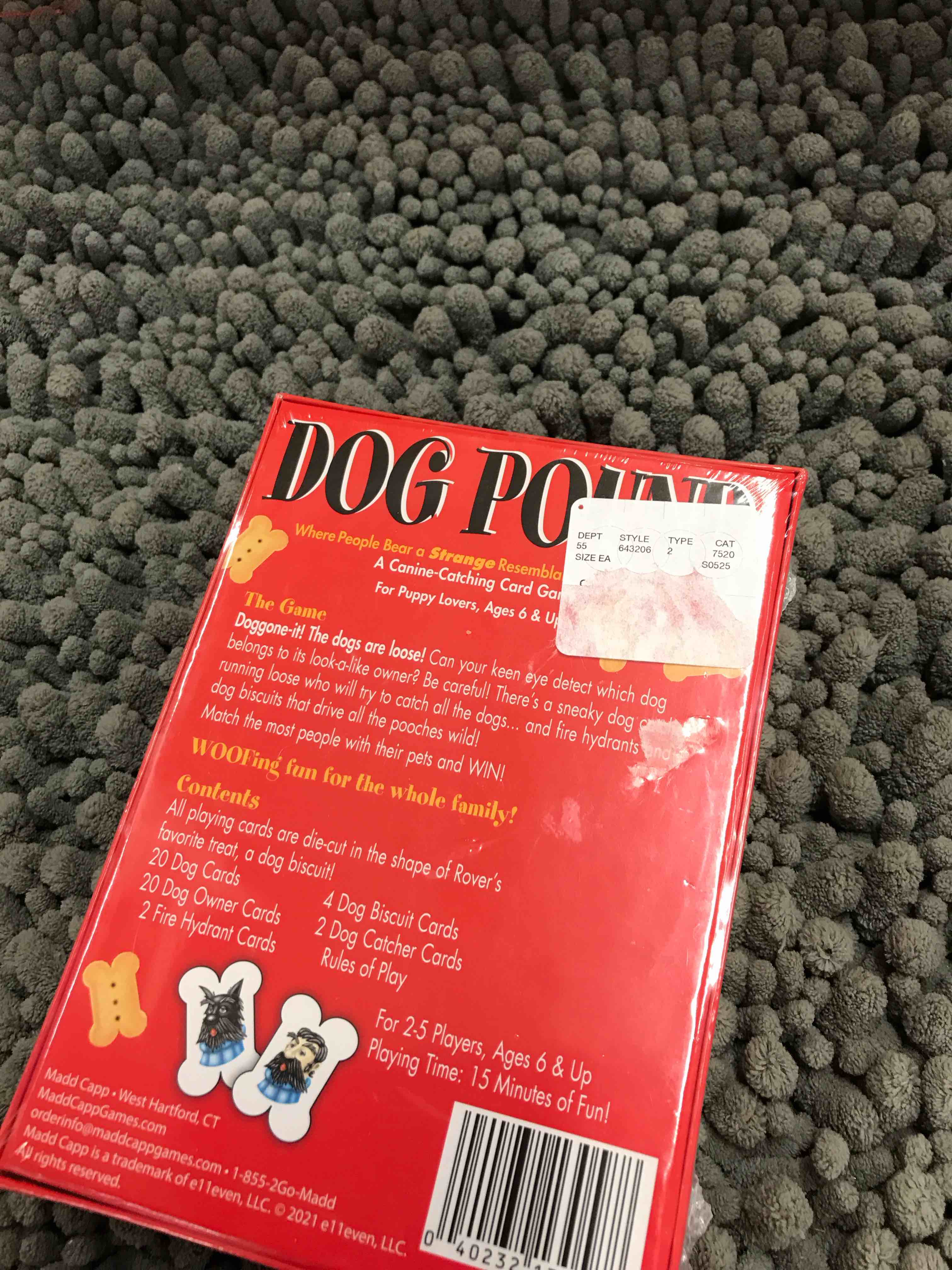 Condition photo showing New/Like New for dog pound card game