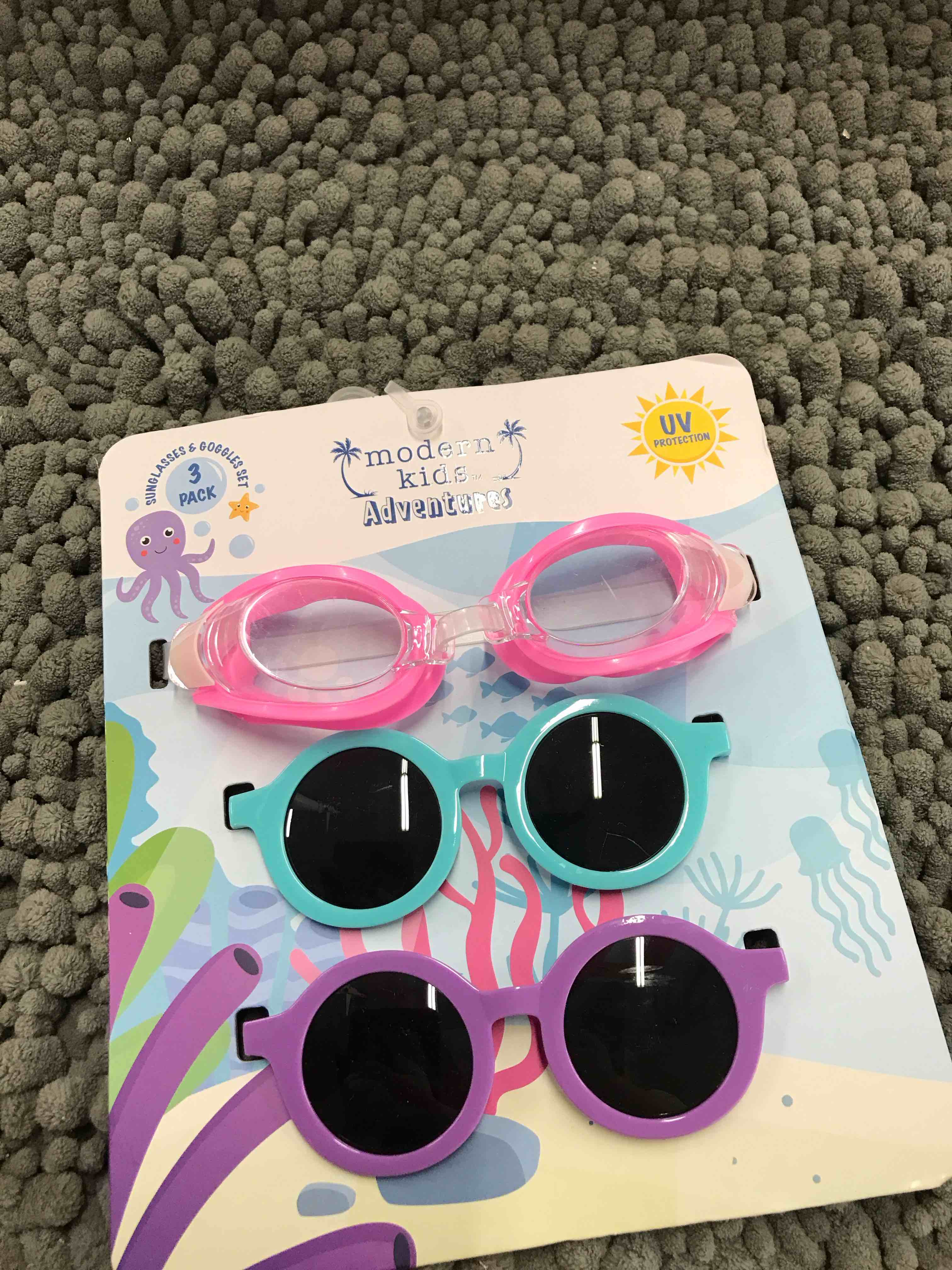 3 pack sunglasses & goggles