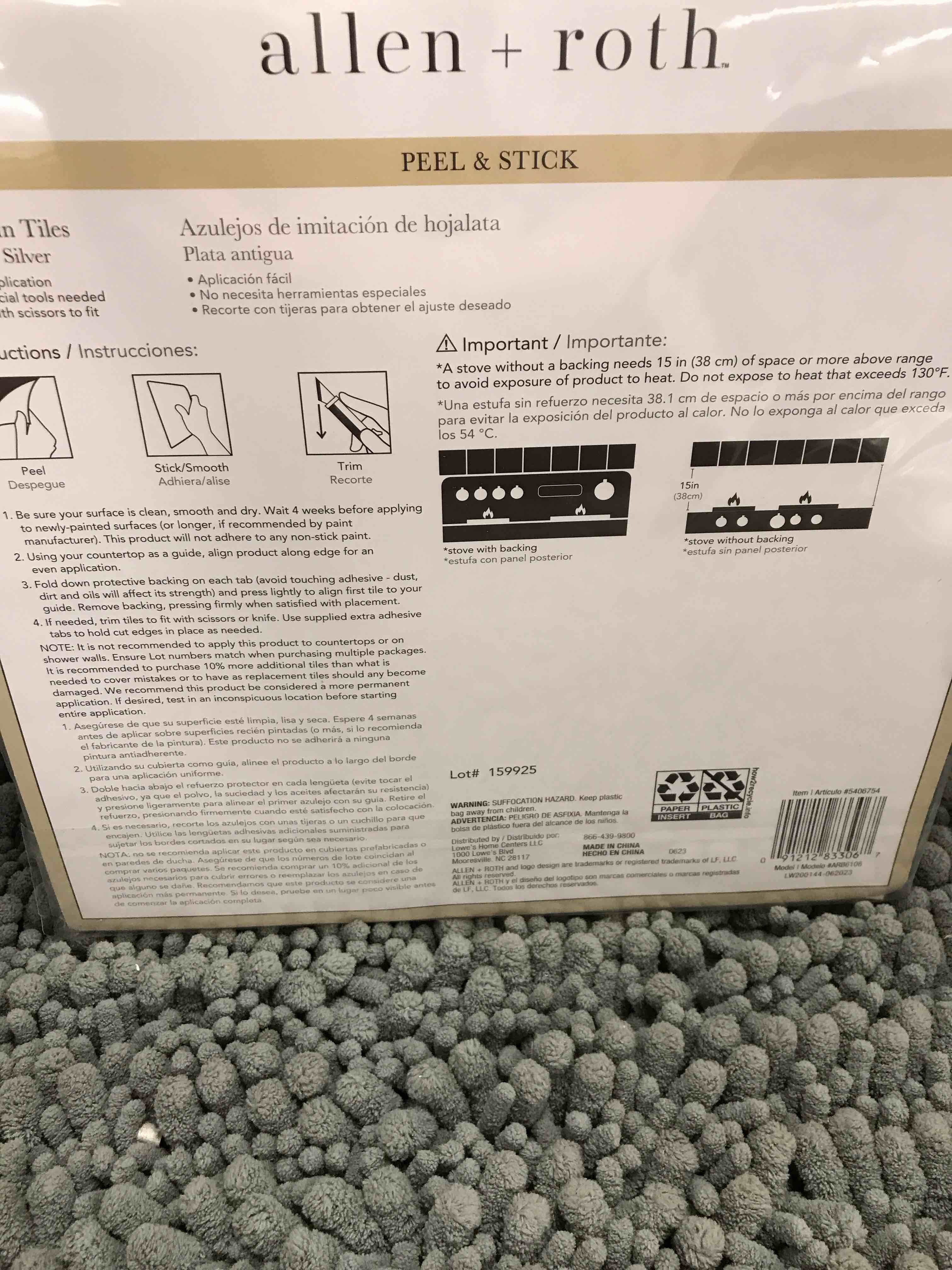 Condition photo showing New/Like New for faux tin tiles