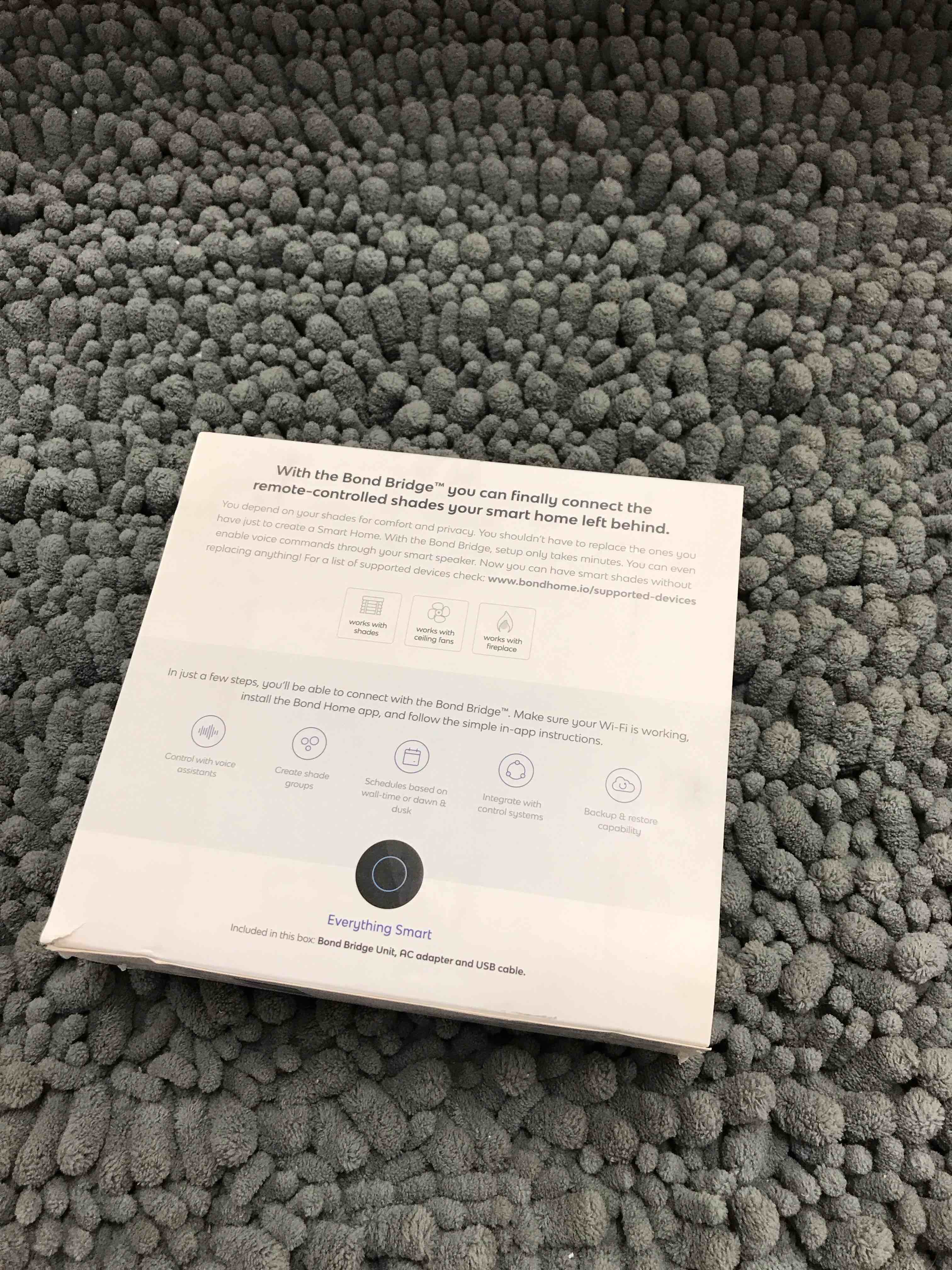 Condition photo showing New/Like New for smart bridge for shades & ceiling fans