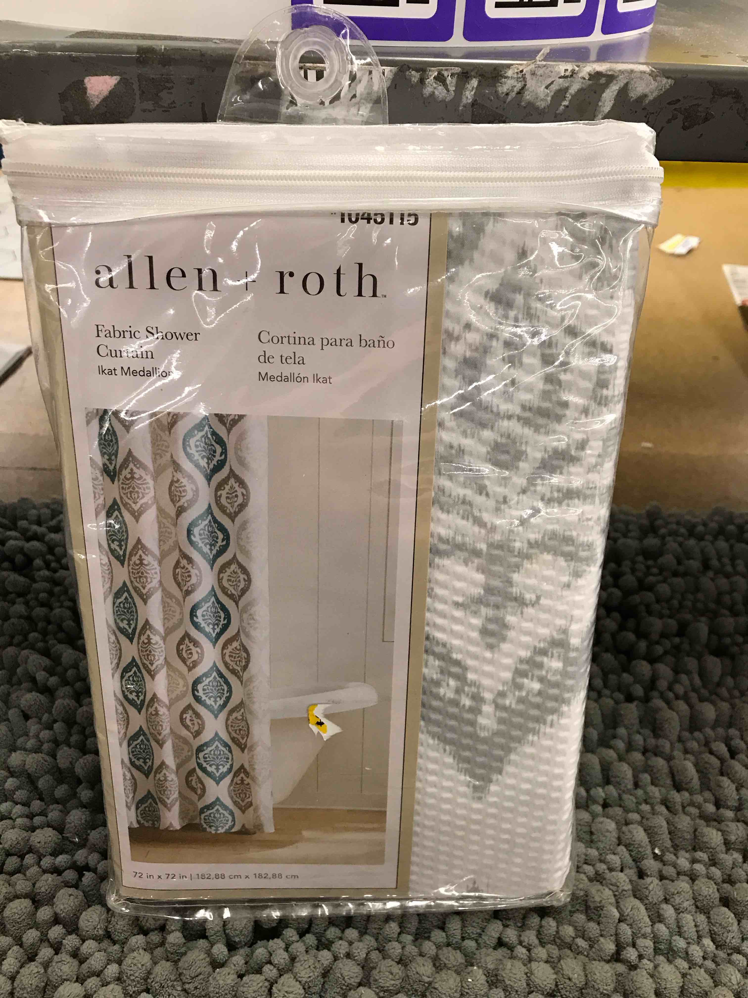 fabric shower curtain