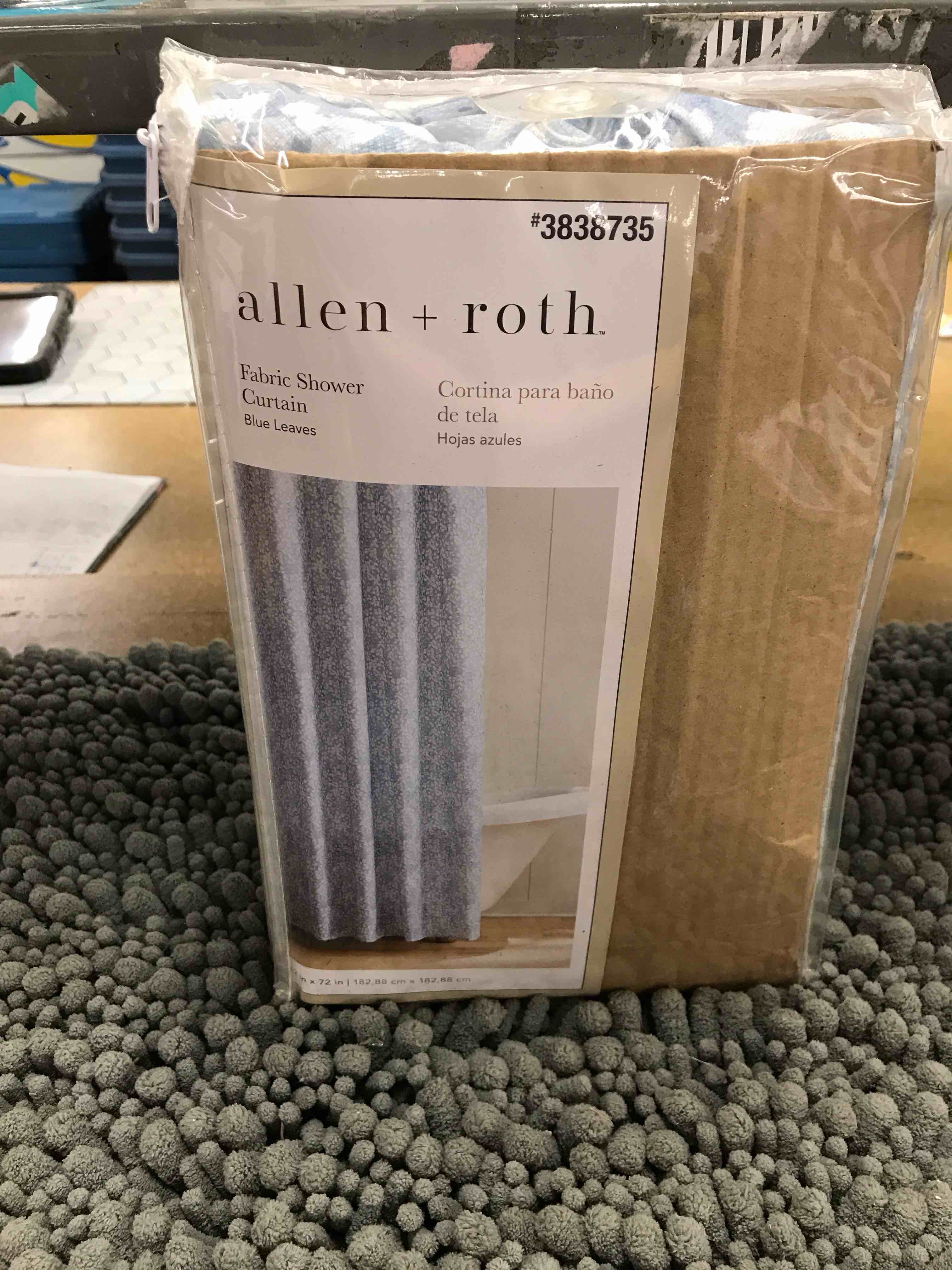 fabric shower curtain