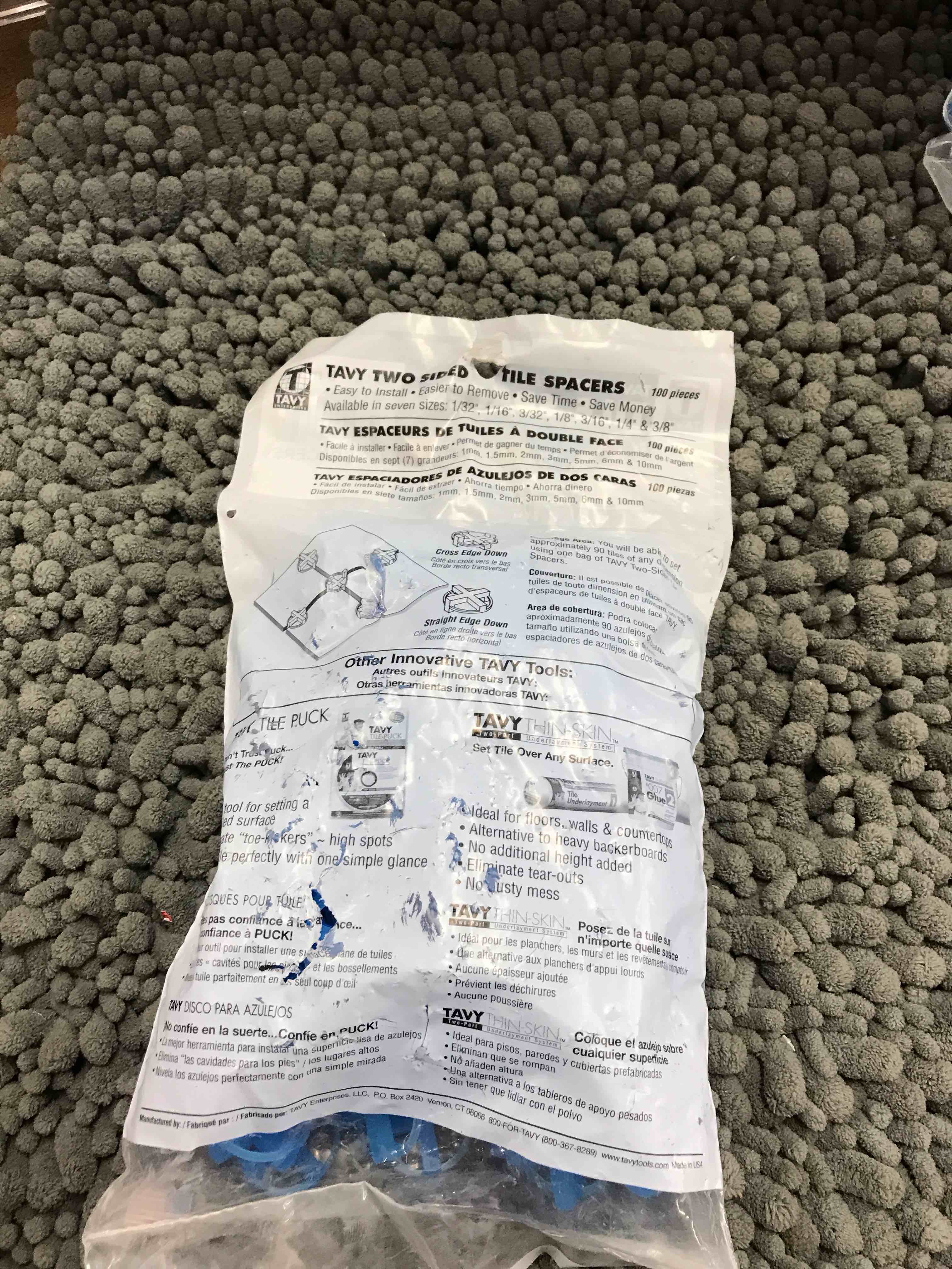 Condition photo showing New/Like New for bag of 100 spacers- 3/16”