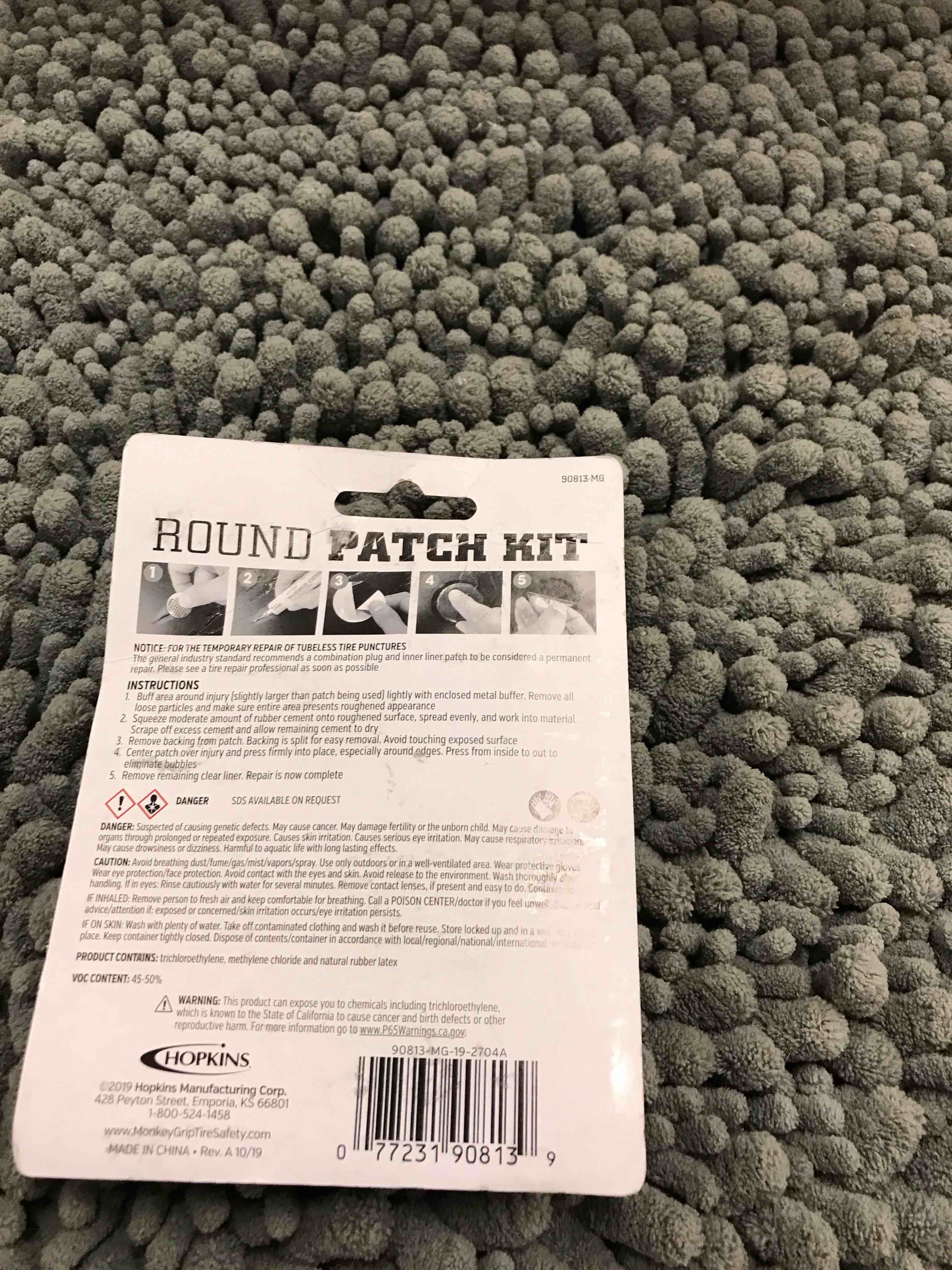 Condition photo showing New/Like New for 7 pc round patch kit