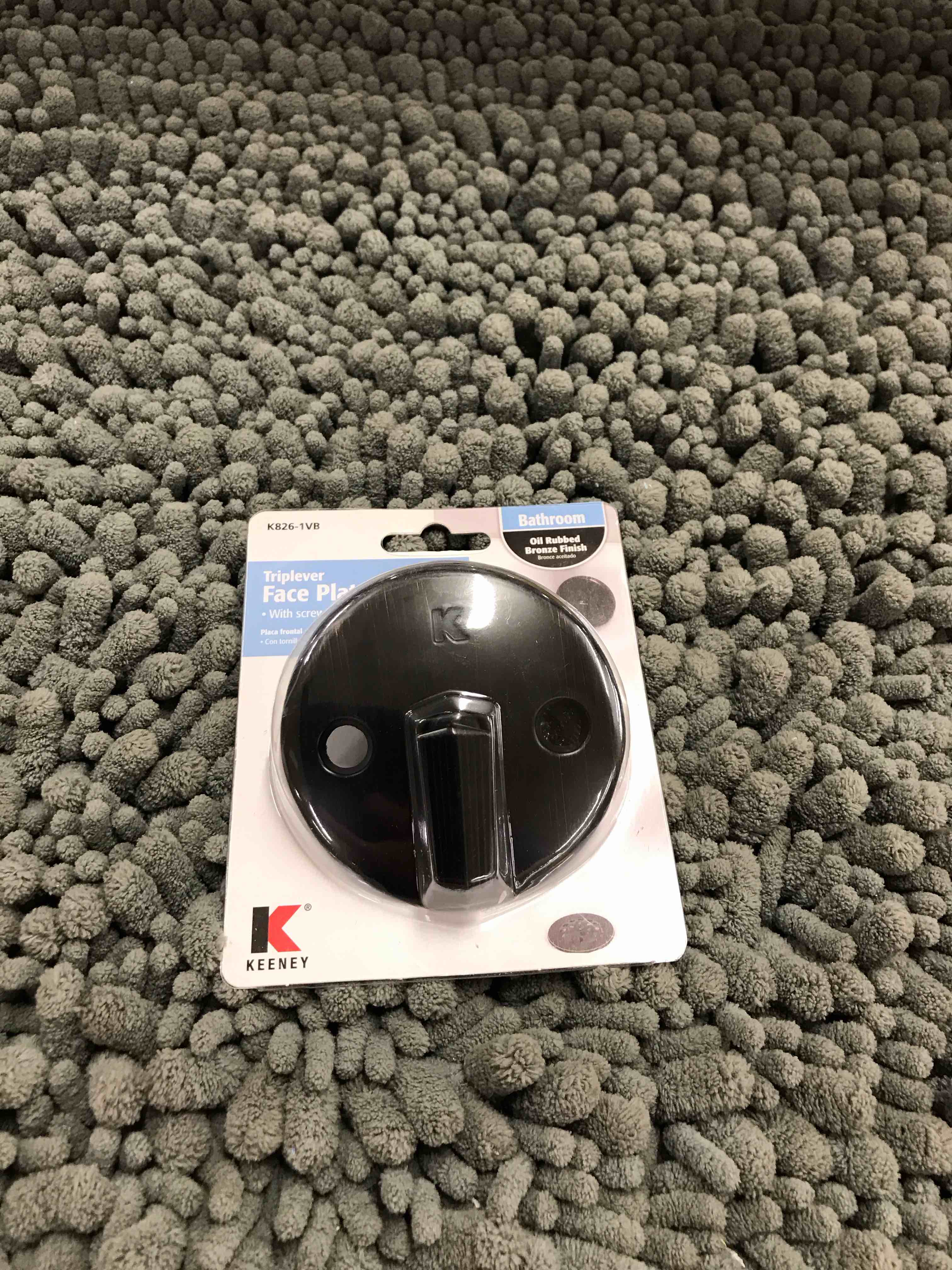 Condition photo showing New/Like New for keeney k826-1vb bathtub triplever face plate, venetian bronze