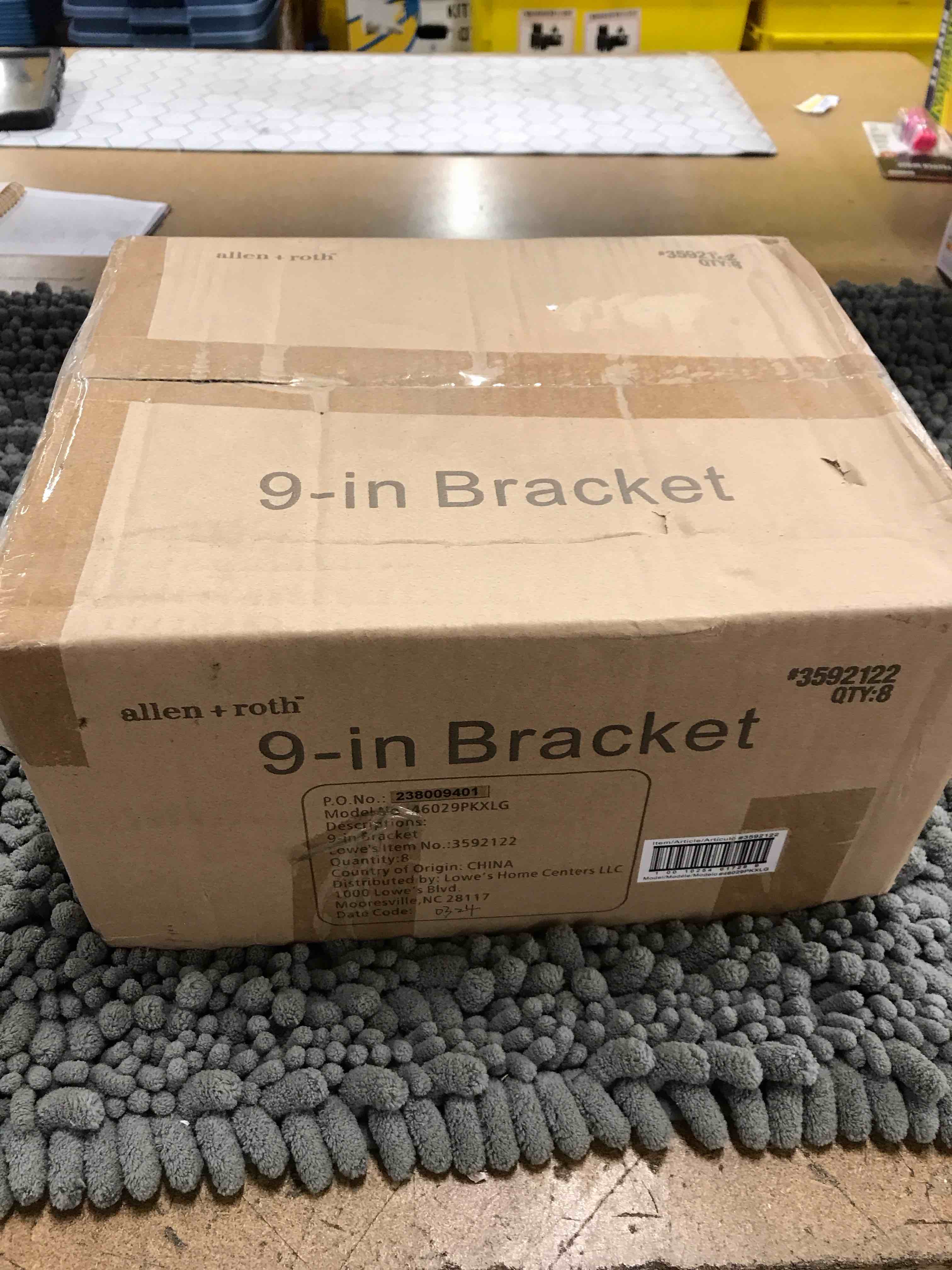 9 in bracket- 8 pack