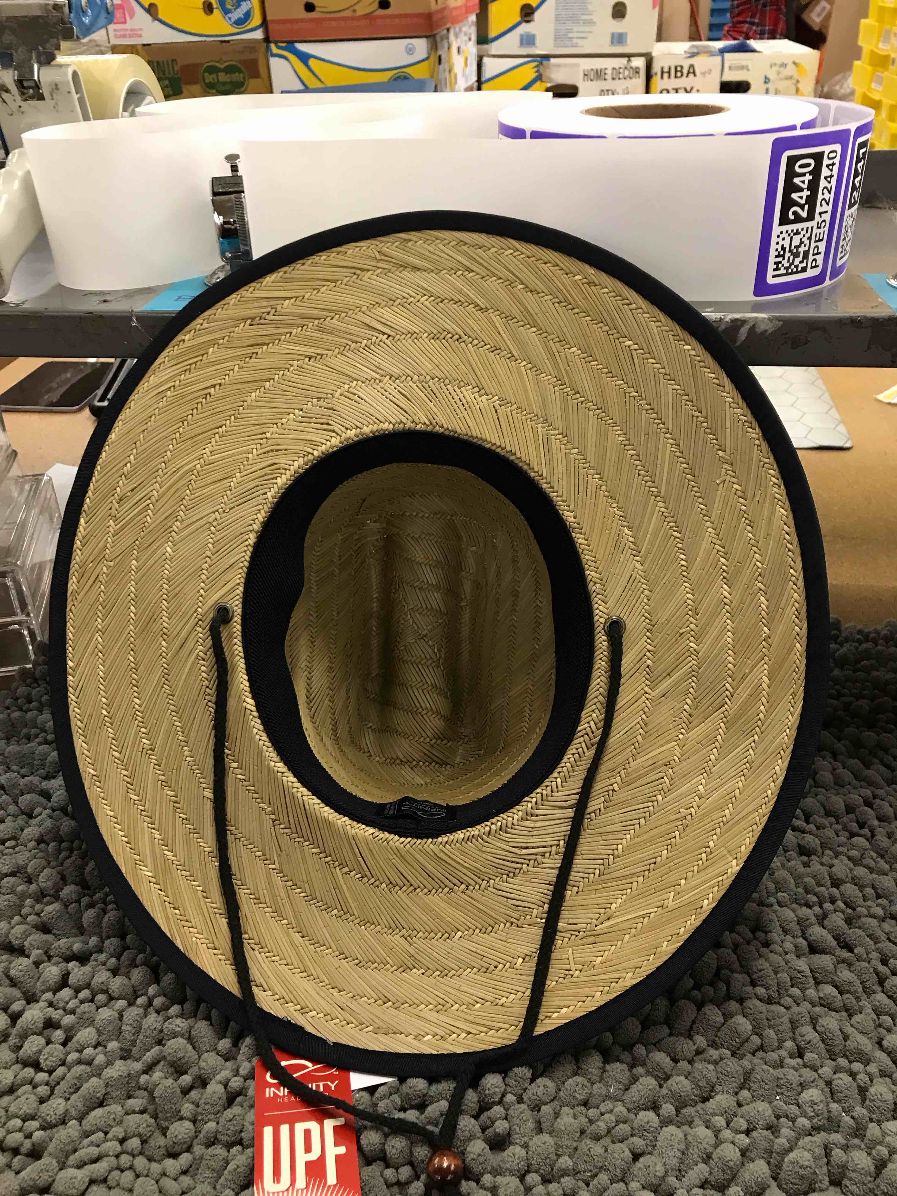 Condition photo showing New/Like New for straw hat