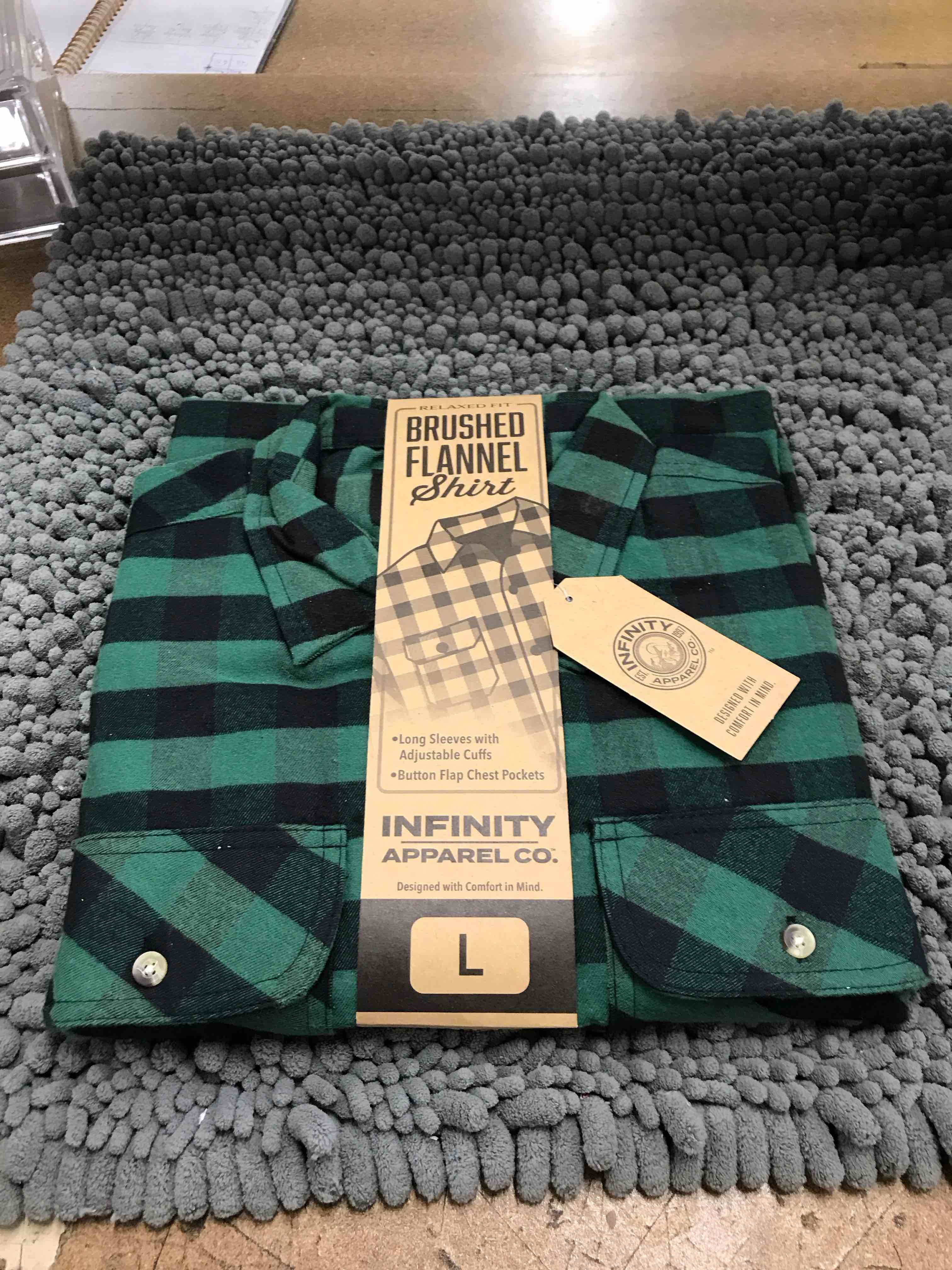 relaxed fit flannel shirt