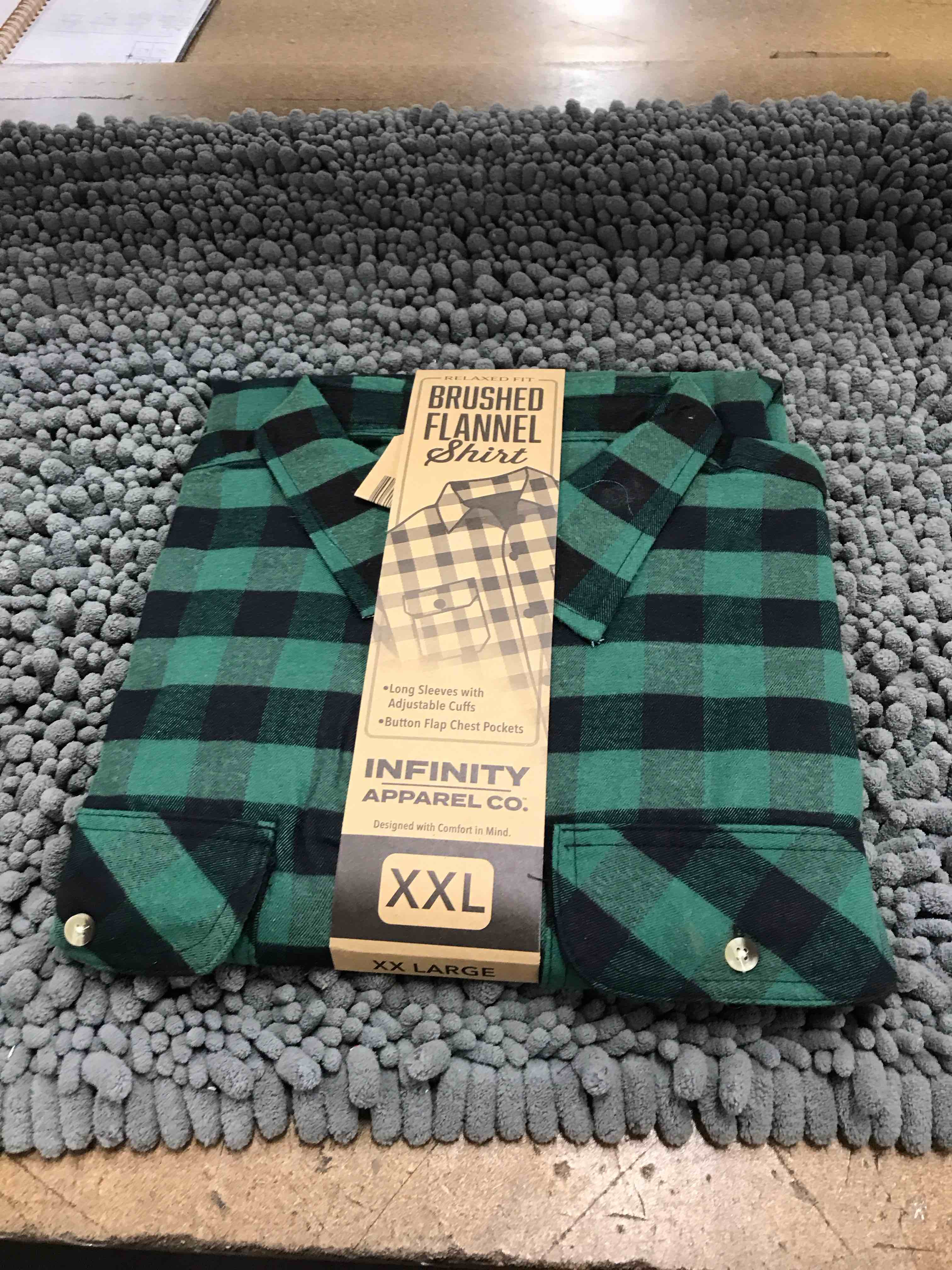 relaxed fit flannel shirt