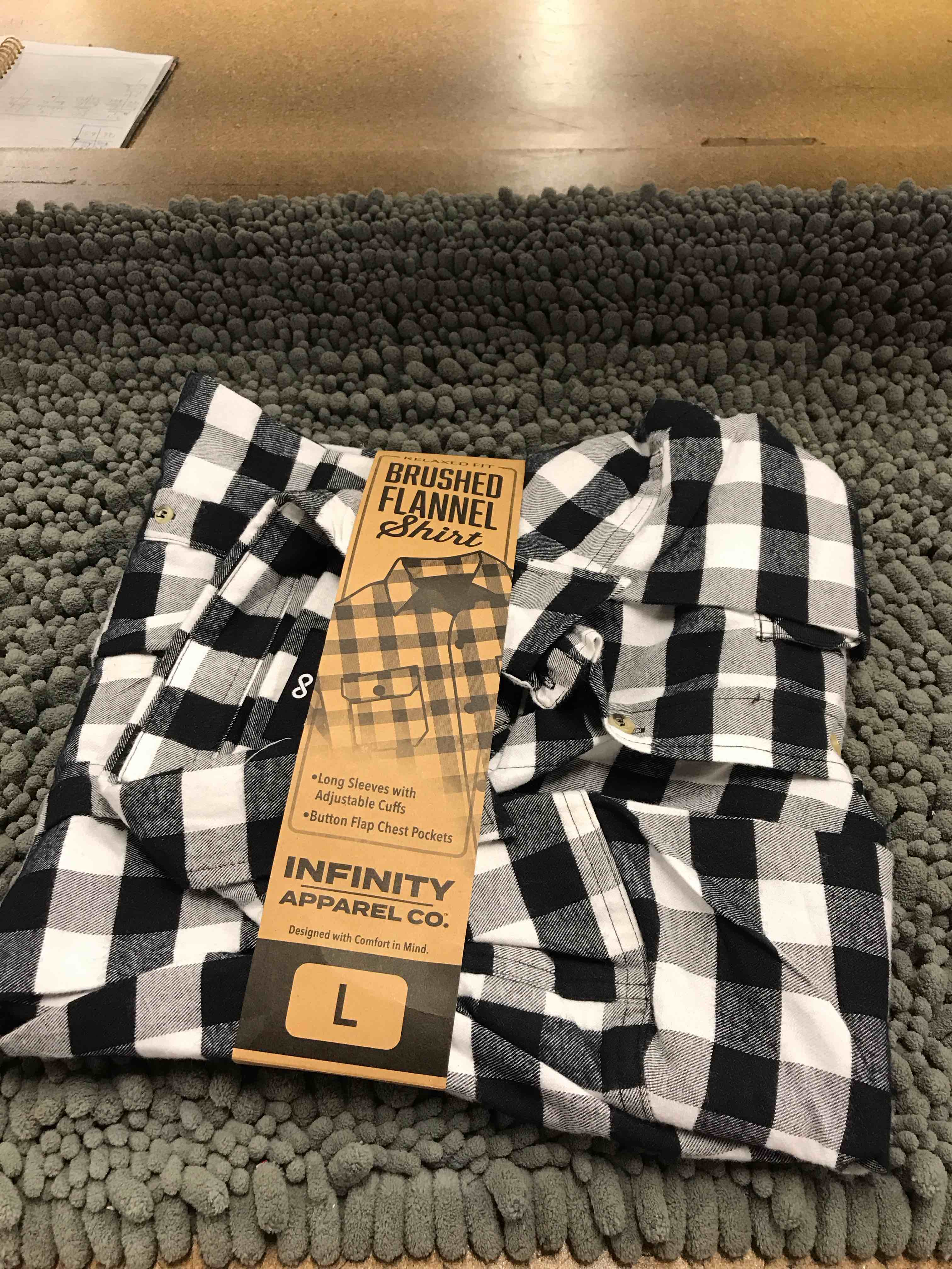relaxed fit flannel shirt