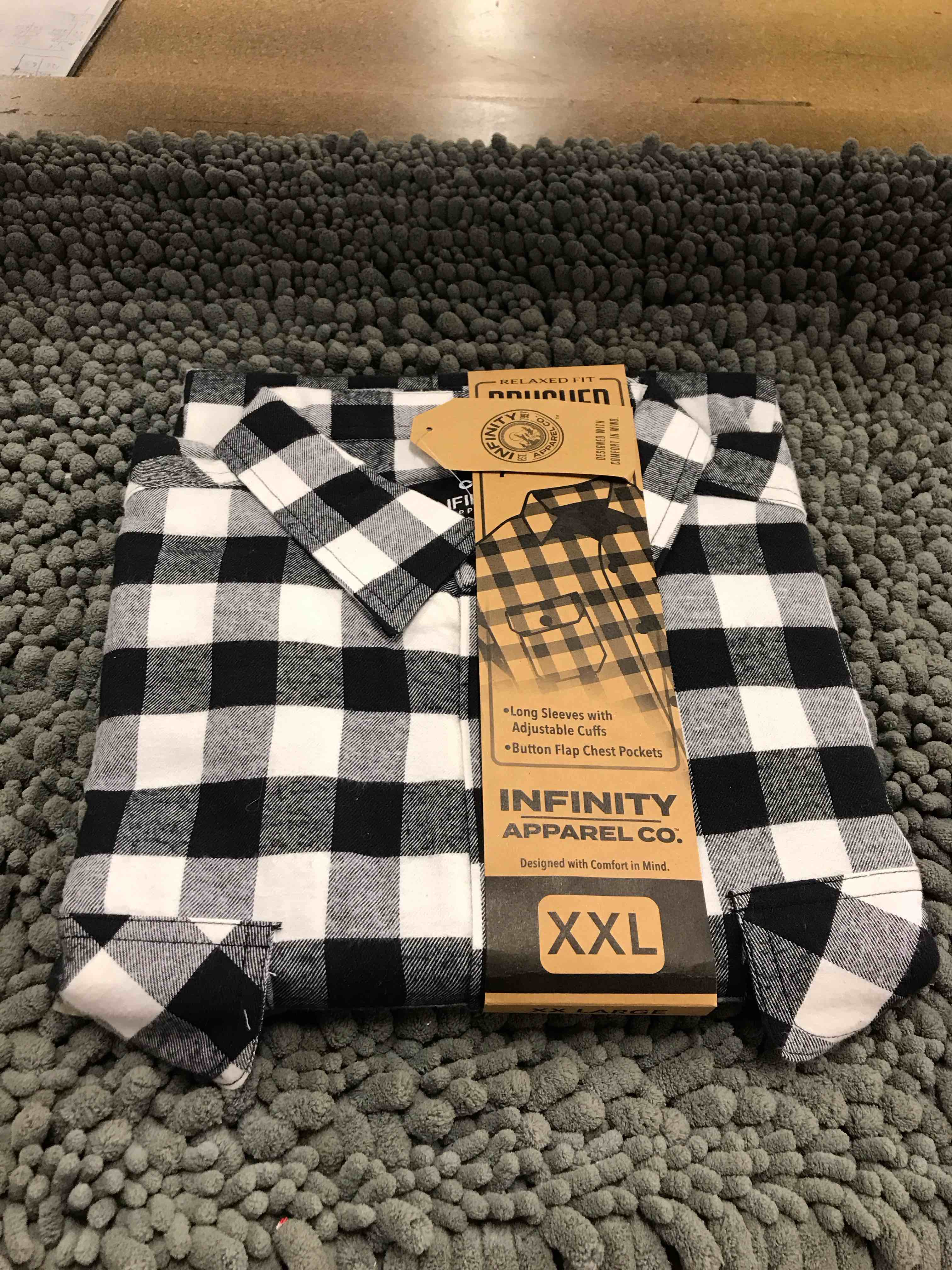 relaxed fit flannel shirt