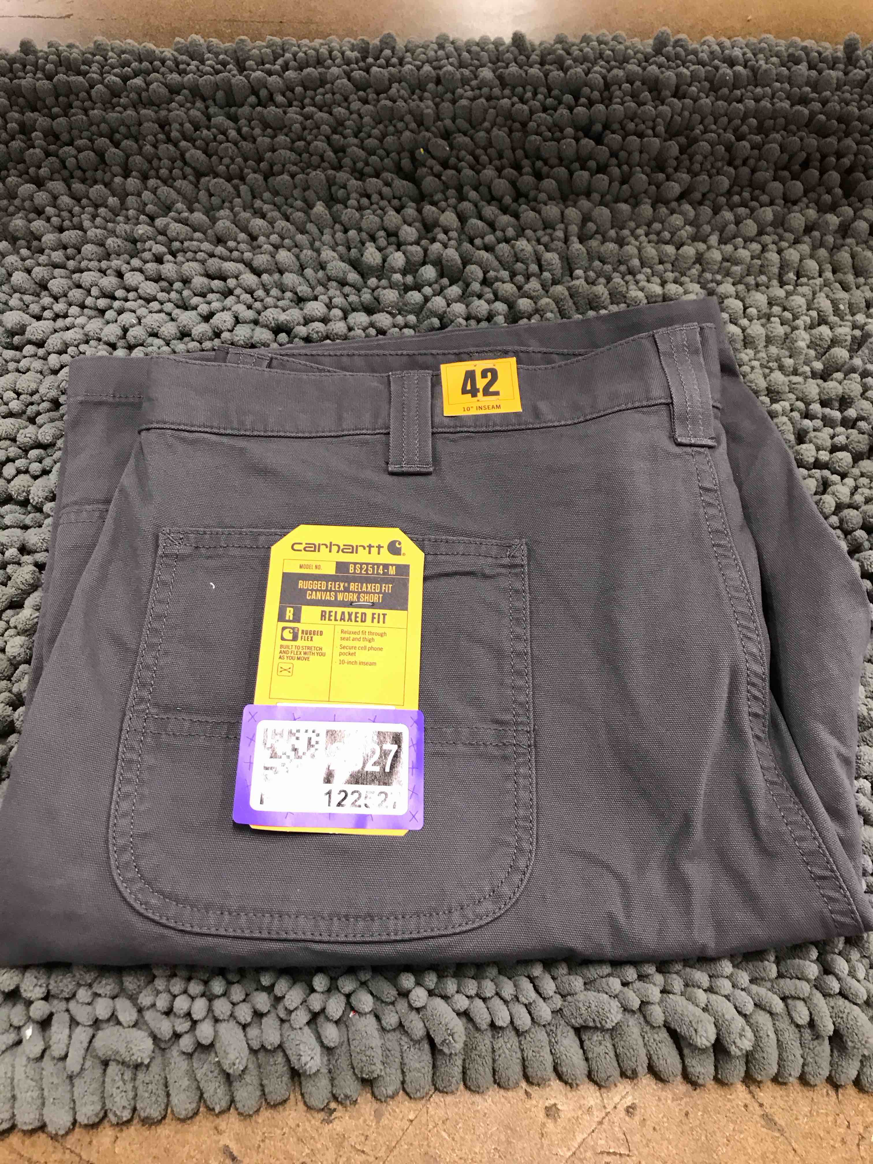 carhartt rugged flex relaxed fit canvas work short