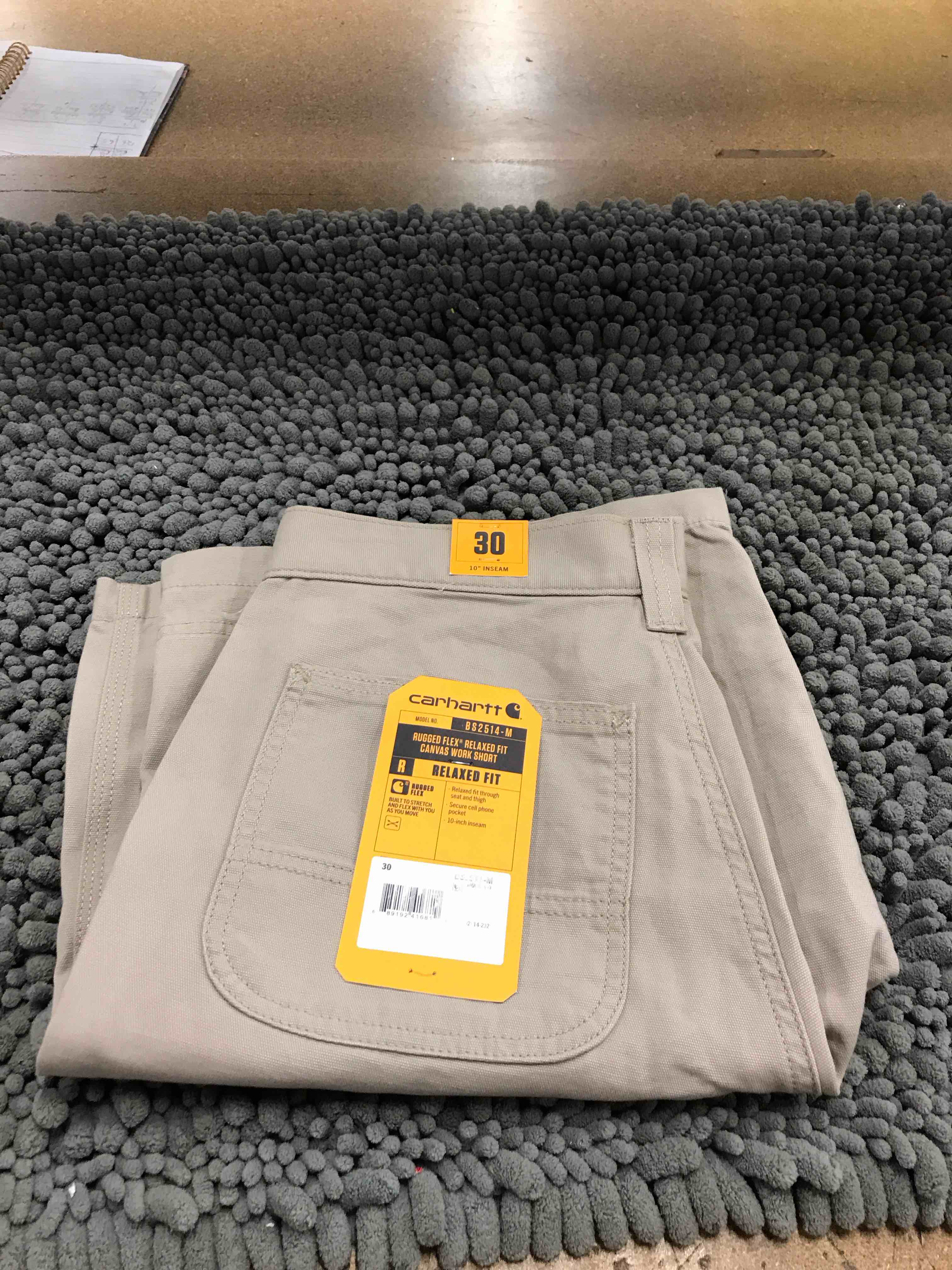 carhartt relaxed fit canvas work short