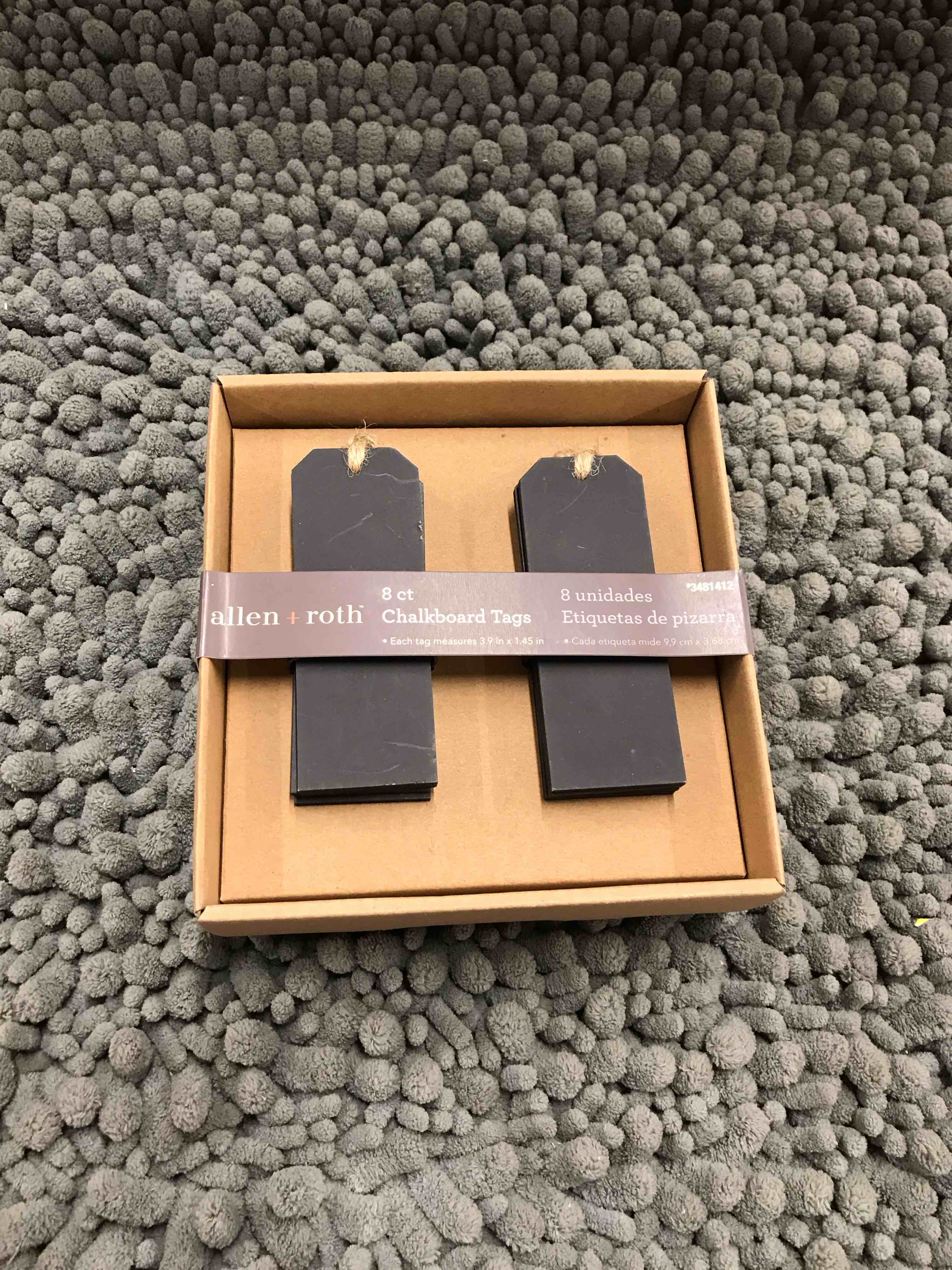 8 ct Chalkboard Tags