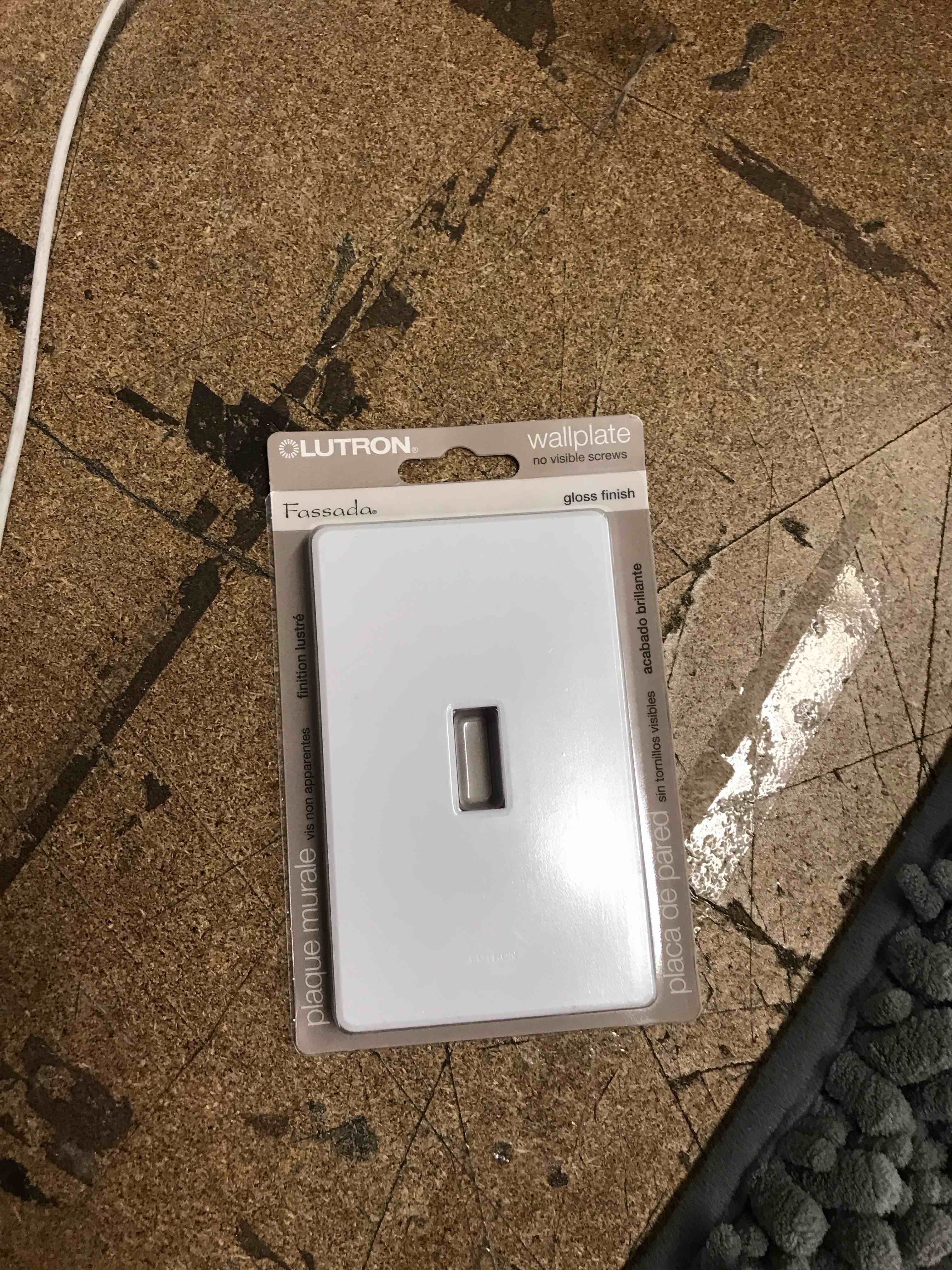 gloss finish wallplate