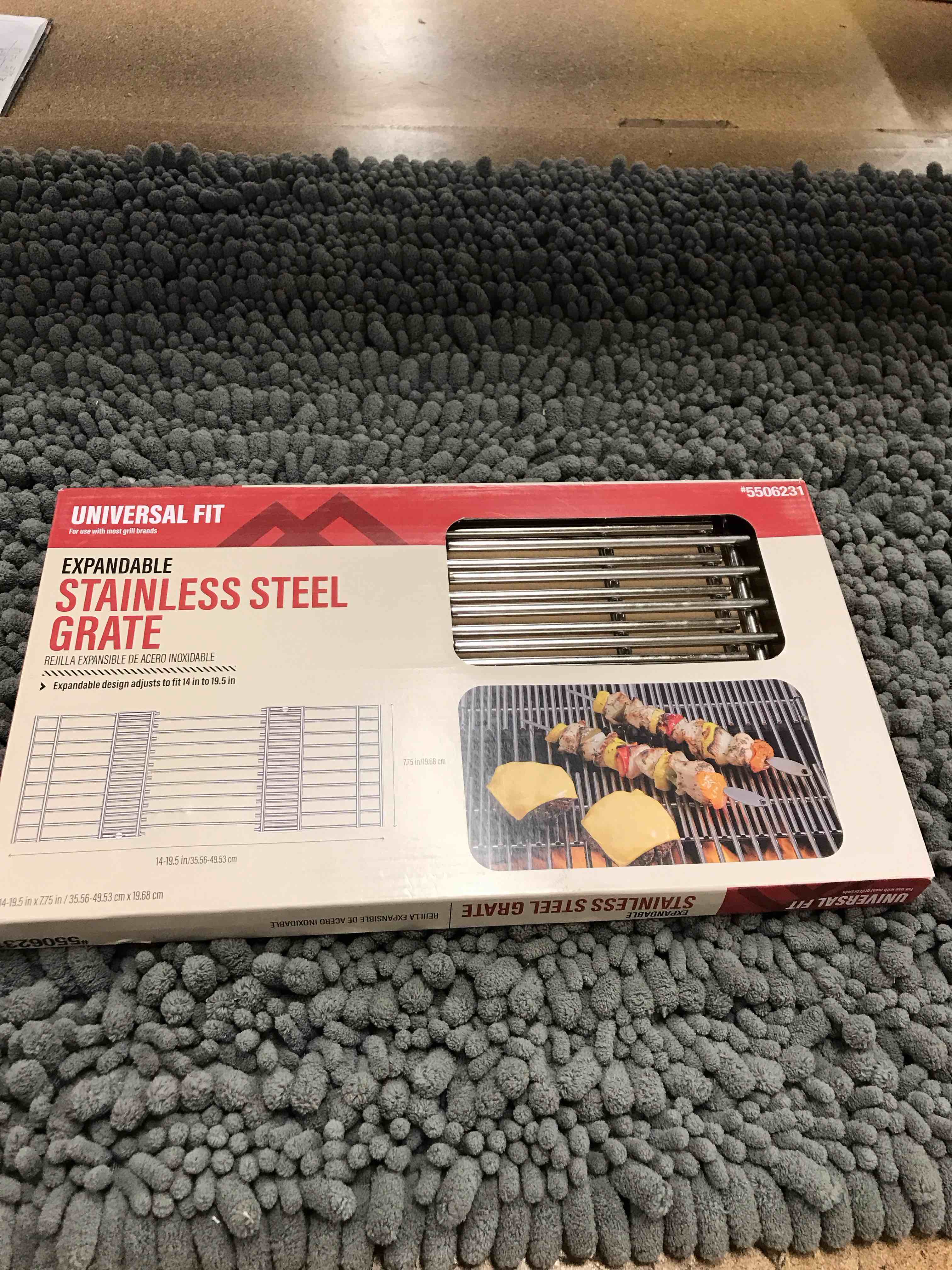 expandable stainless steel grate
