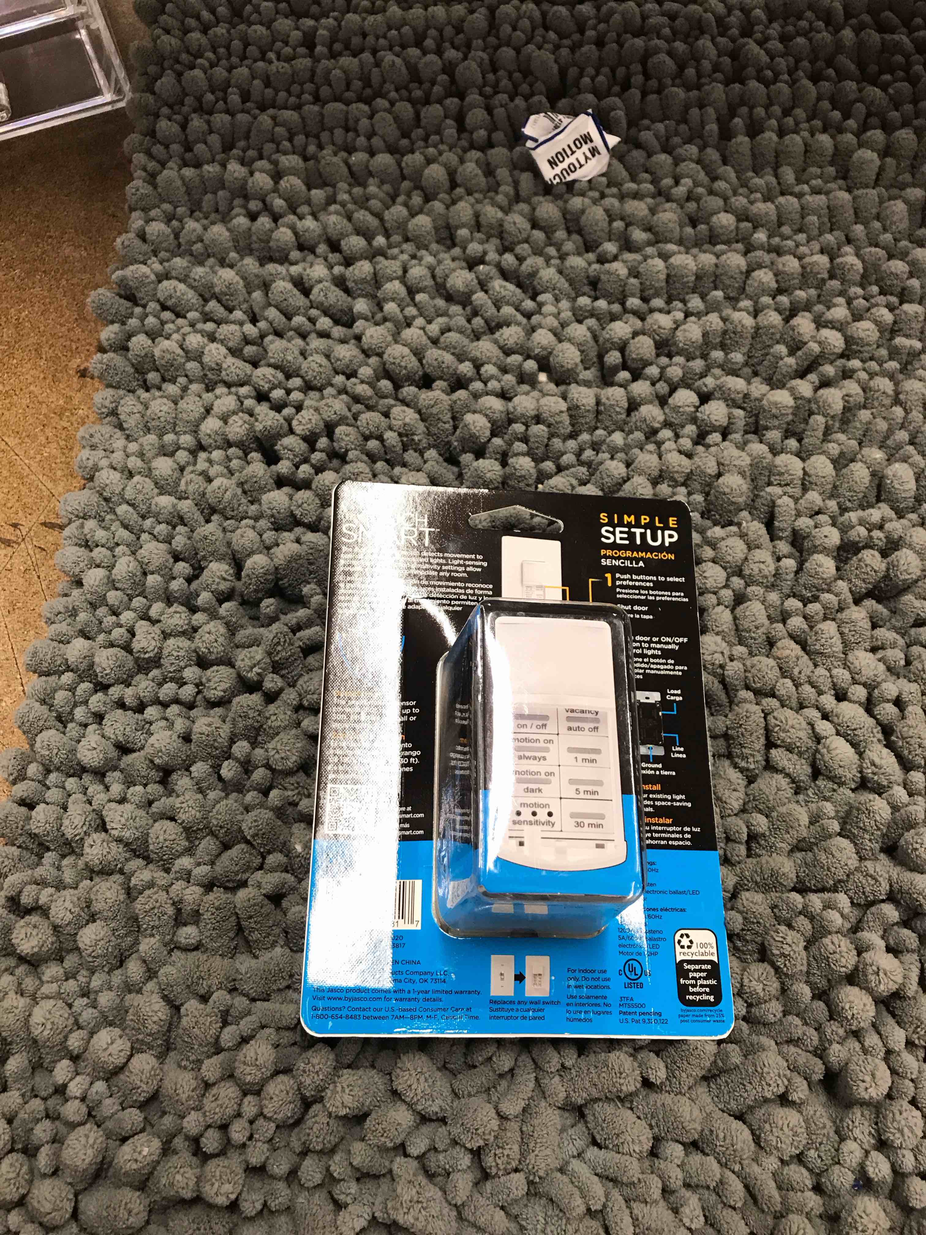 Condition photo showing New/Like New for motion sensing switch