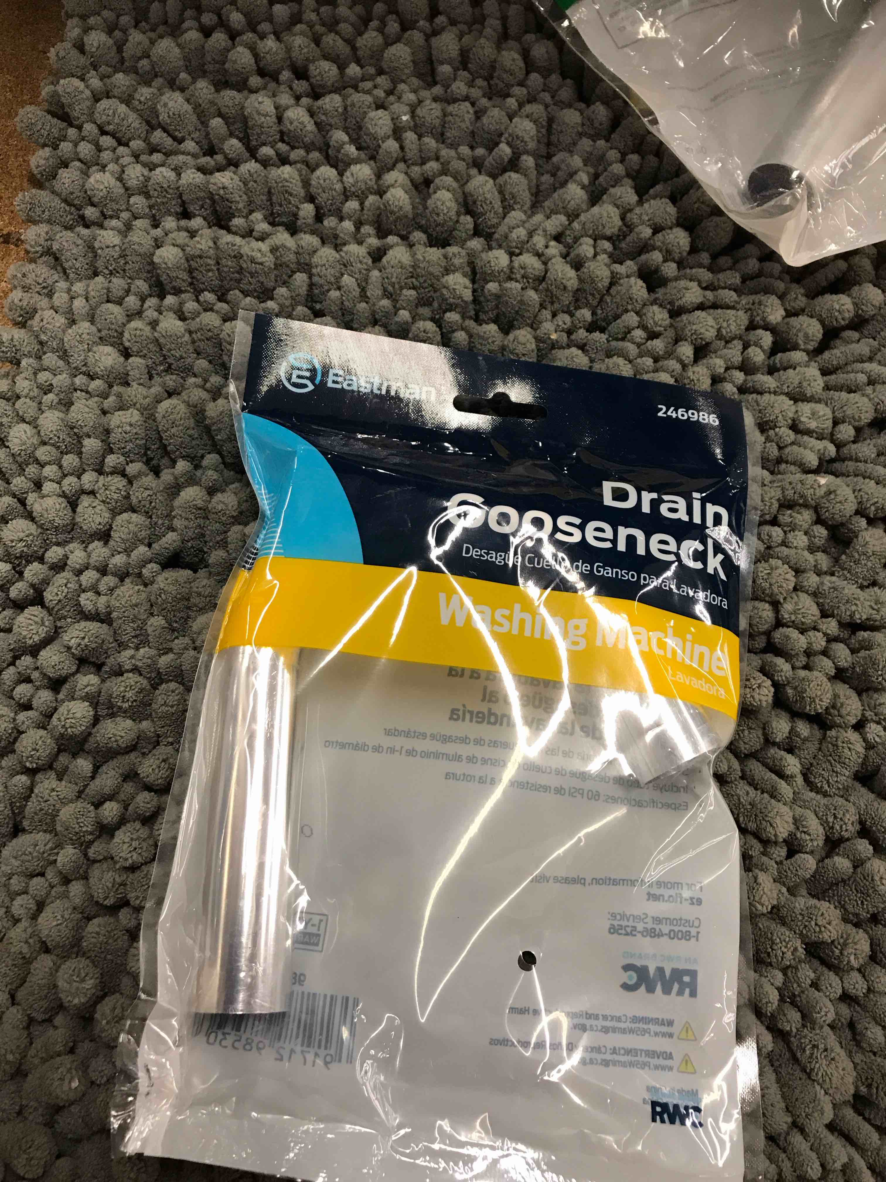 washing machine drain gooseneck