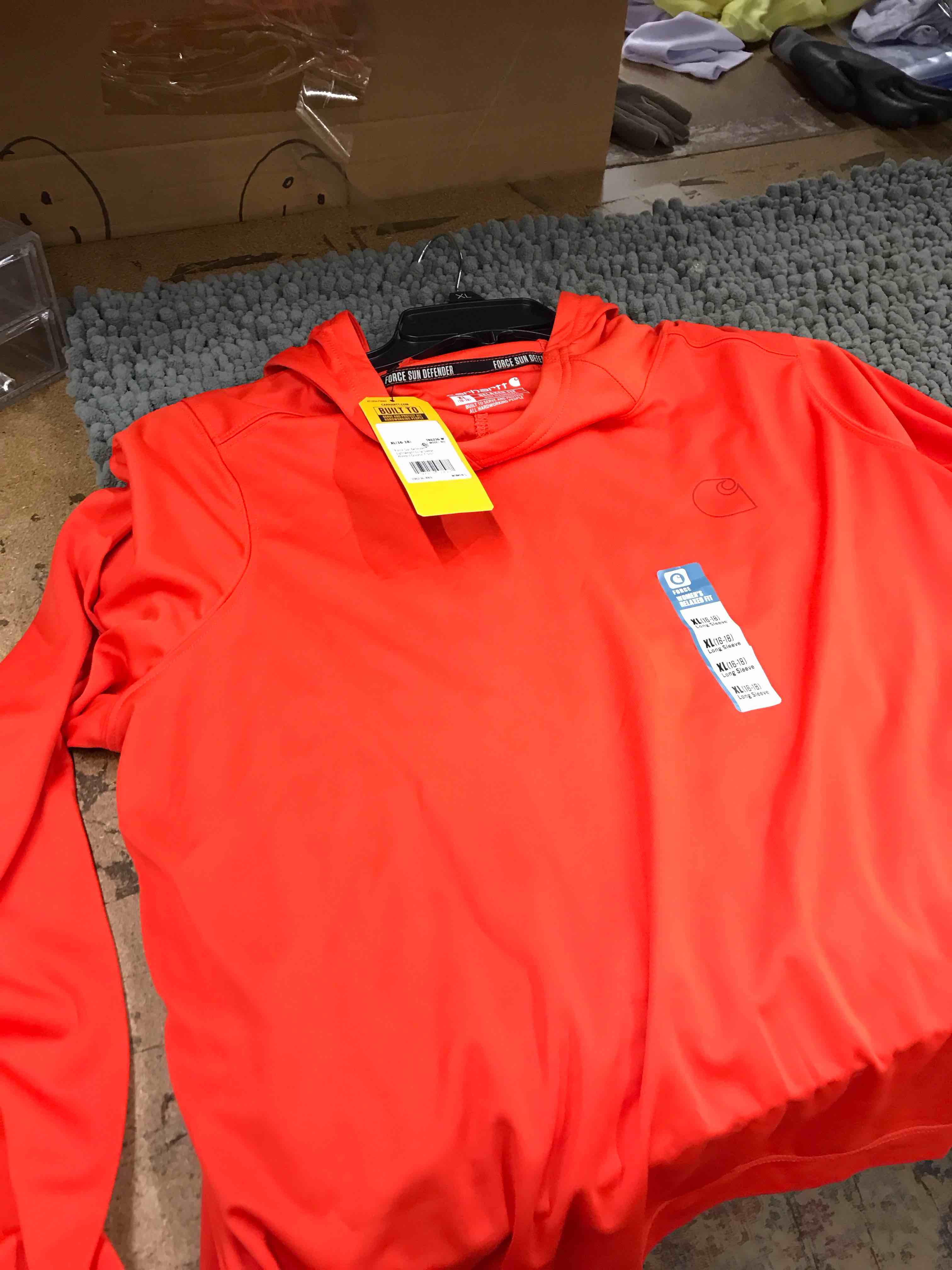 Condition photo showing New/Like New for carhartt women's 106236 women's force® sun defender lightweight long-sl