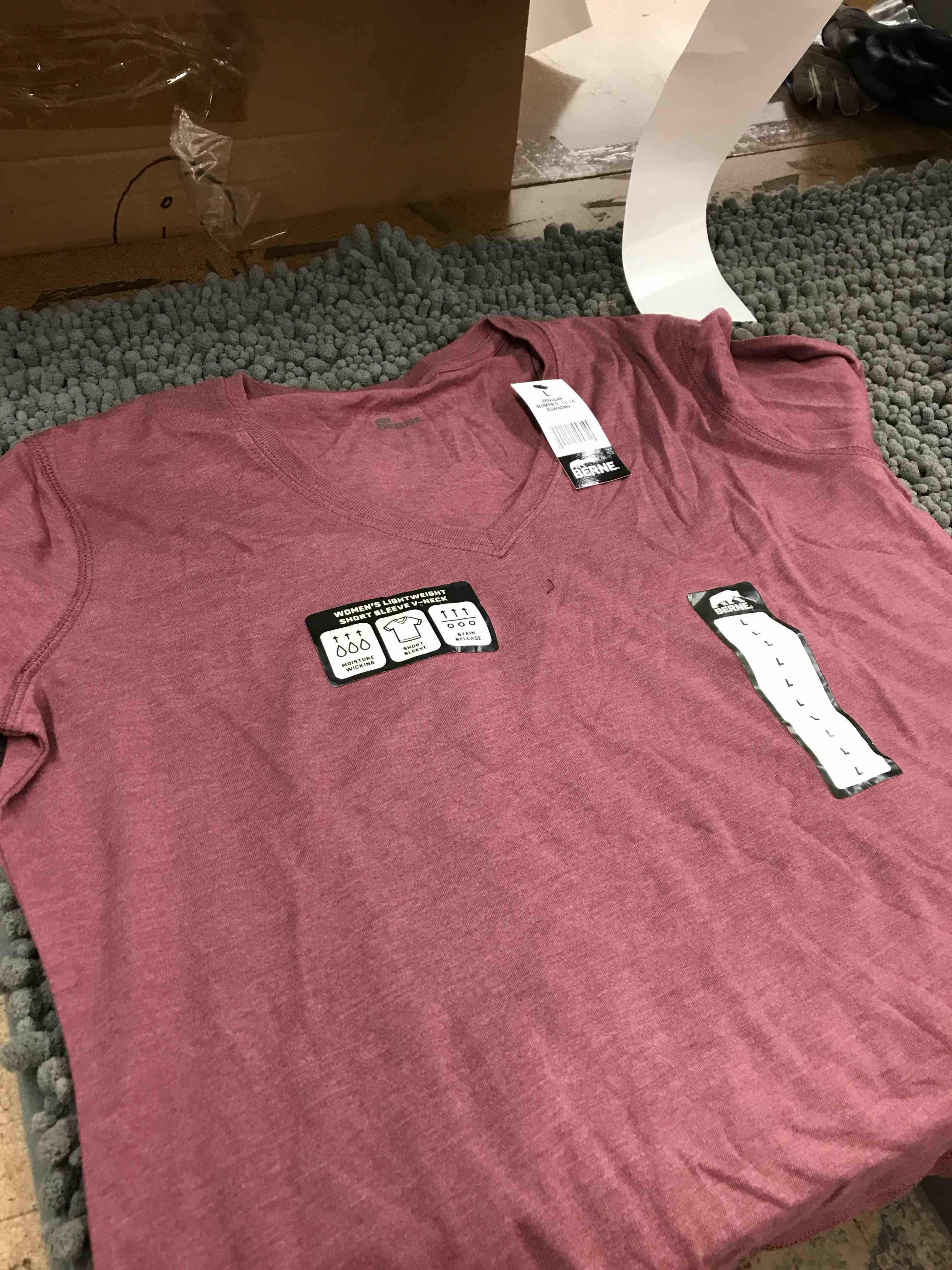 Condition photo showing New/Like New for berne lightweight women shirt