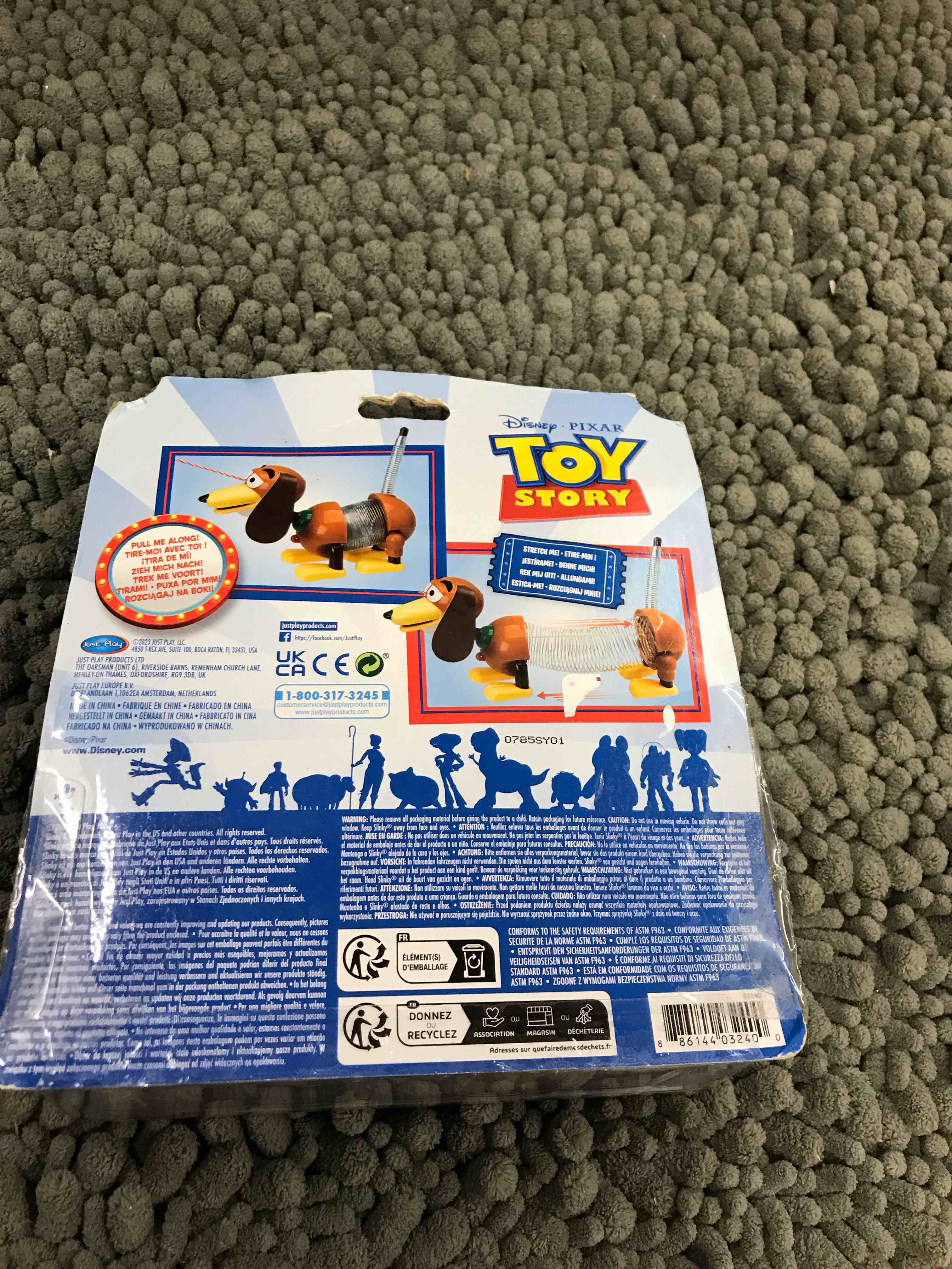 Condition photo showing New/Like New for slinky dog jr toy