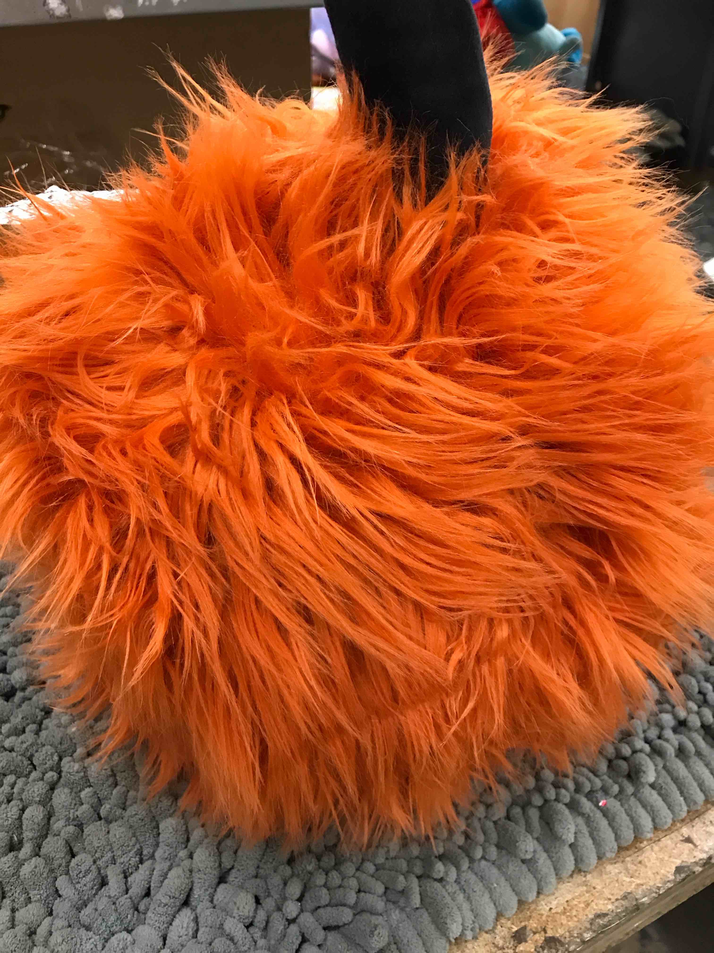 Condition photo showing New/Like New for pumpkin decorative pillow