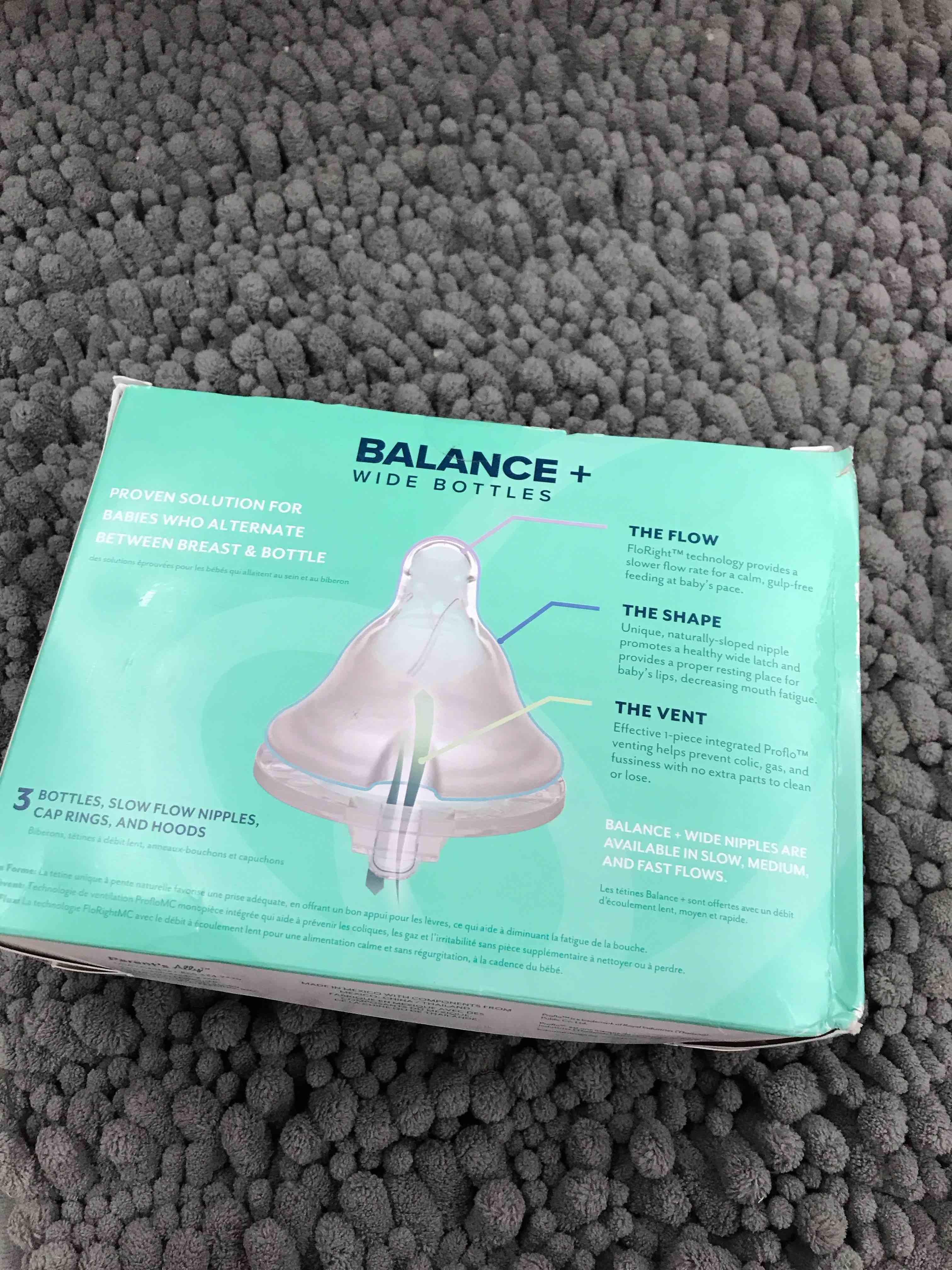 Condition photo showing New/Like New for evenflo balance& wide bottle