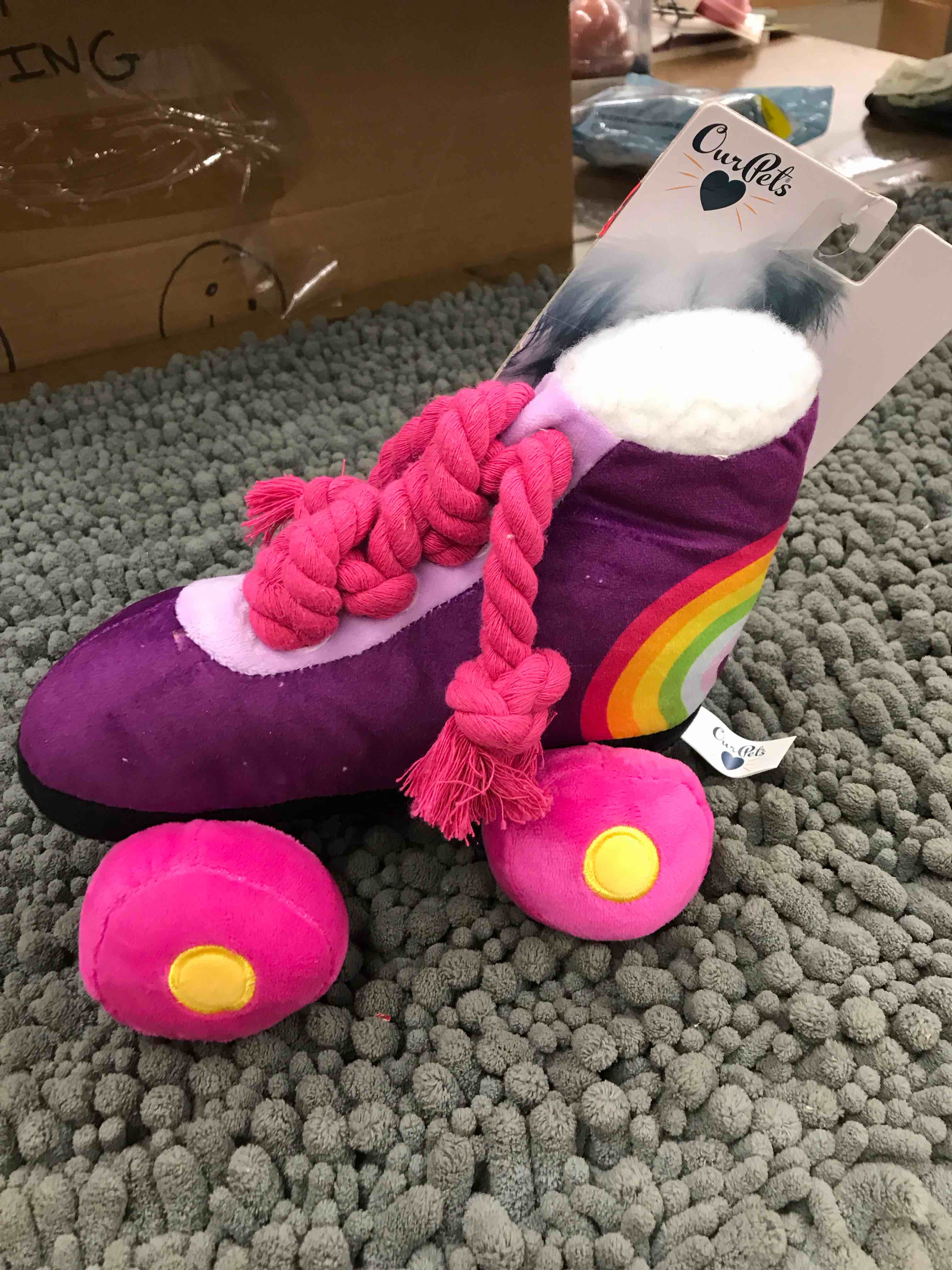 Roller Skate Dog Toy