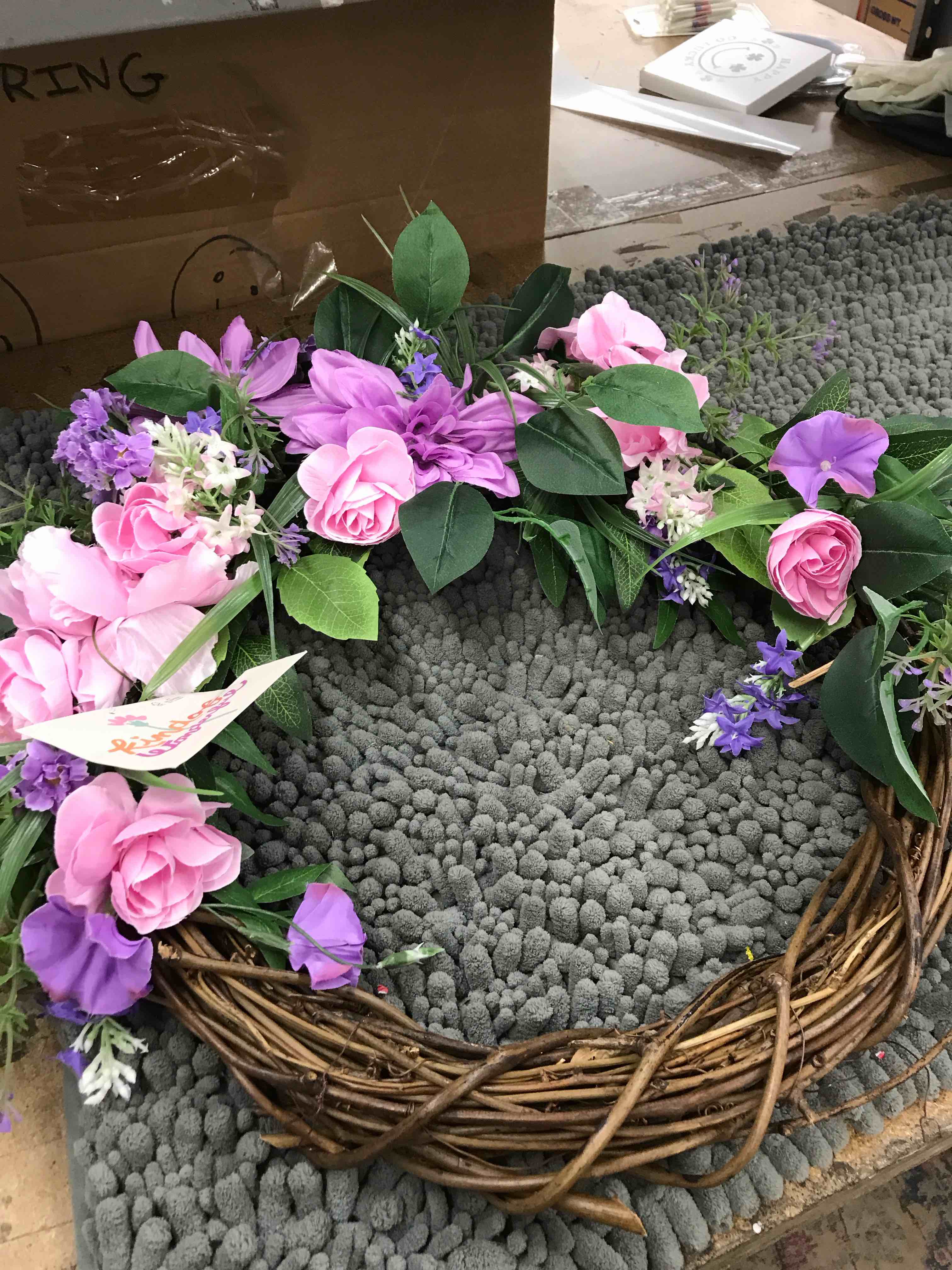 Condition photo showing New/Like New for decorative wreath