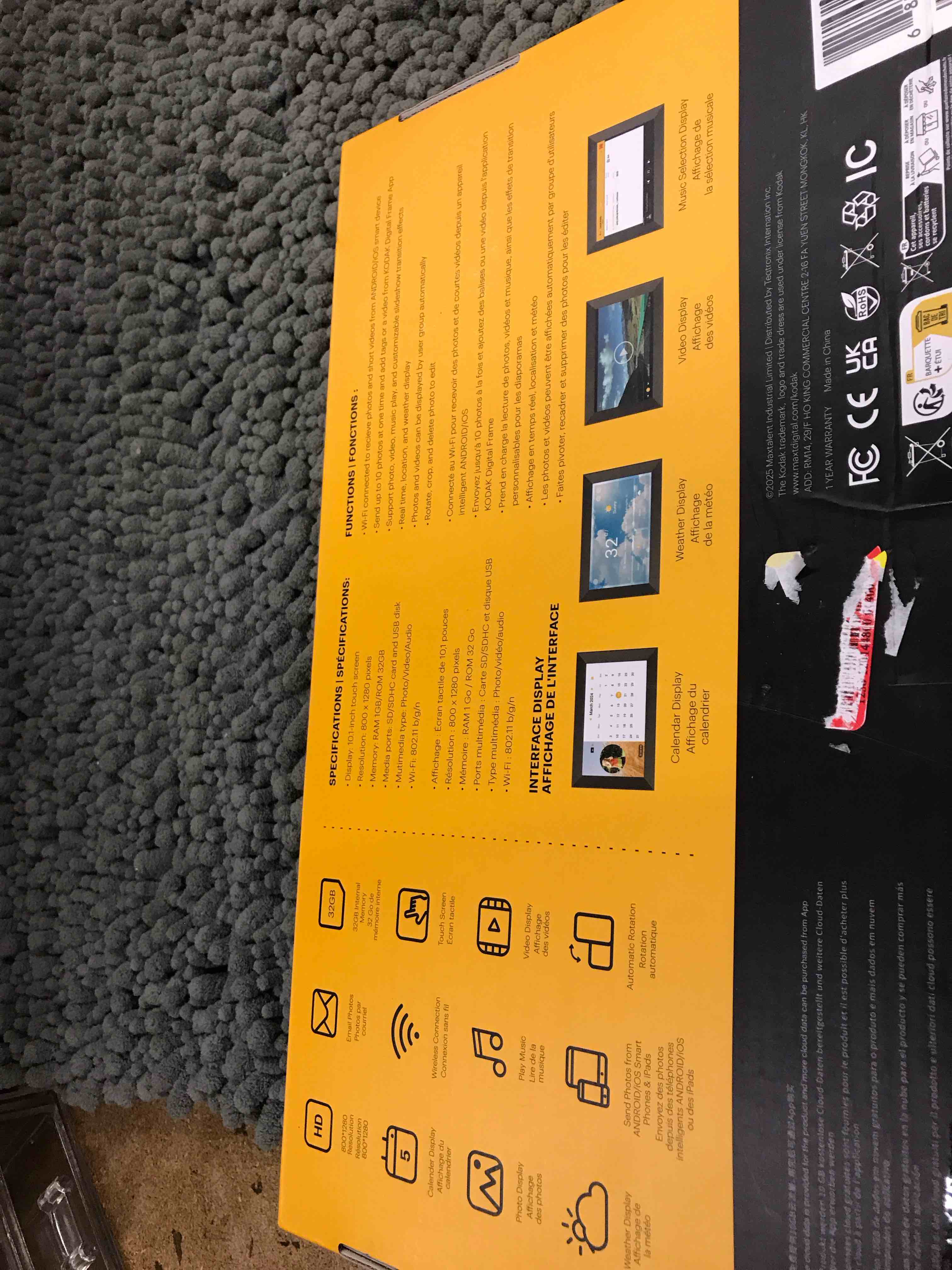 Condition photo showing New/Like New for kodak 10 in wi-fi enabled classic photo frame