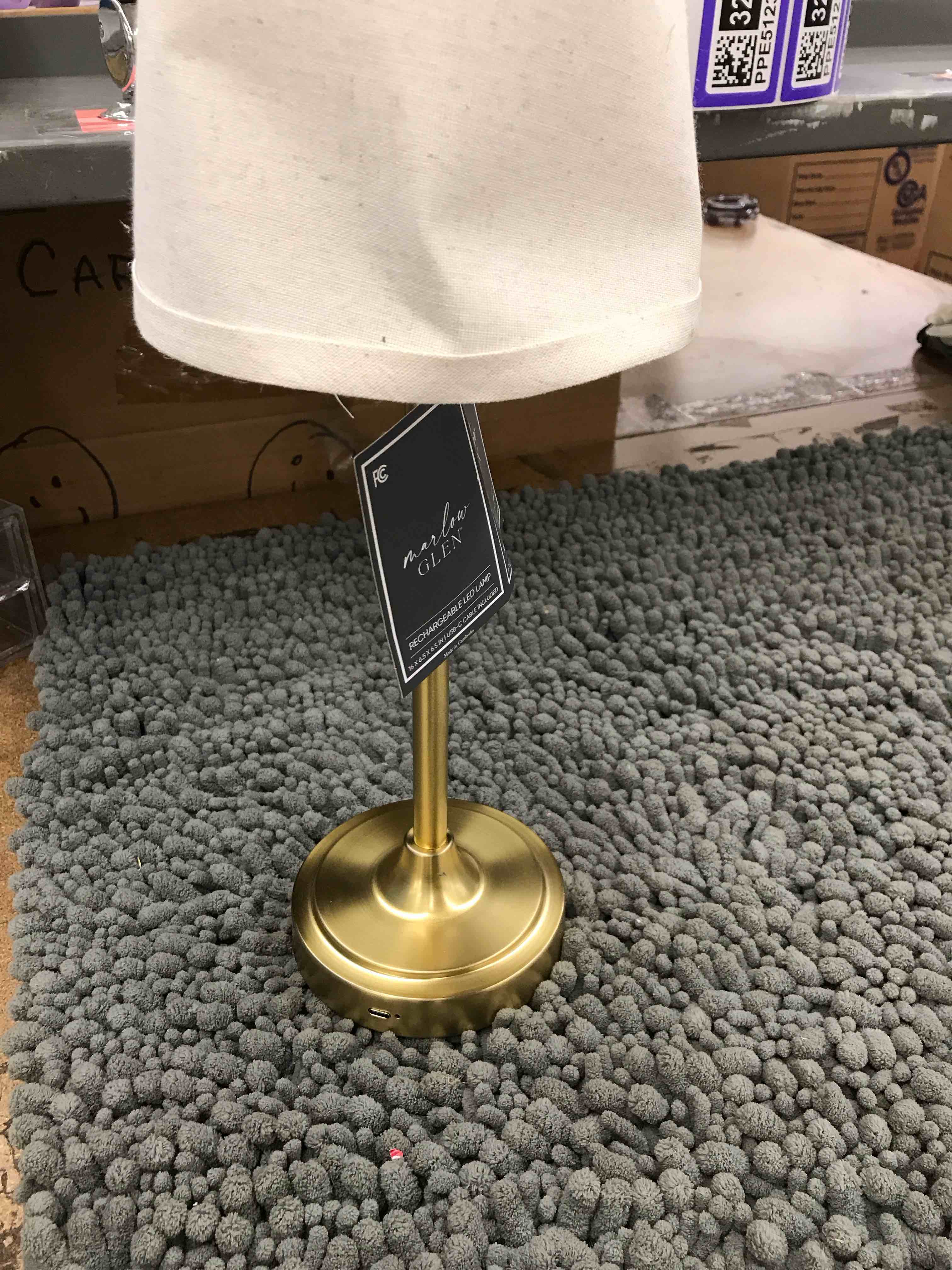 Condition photo showing New/Like New for rechargeable led lamp