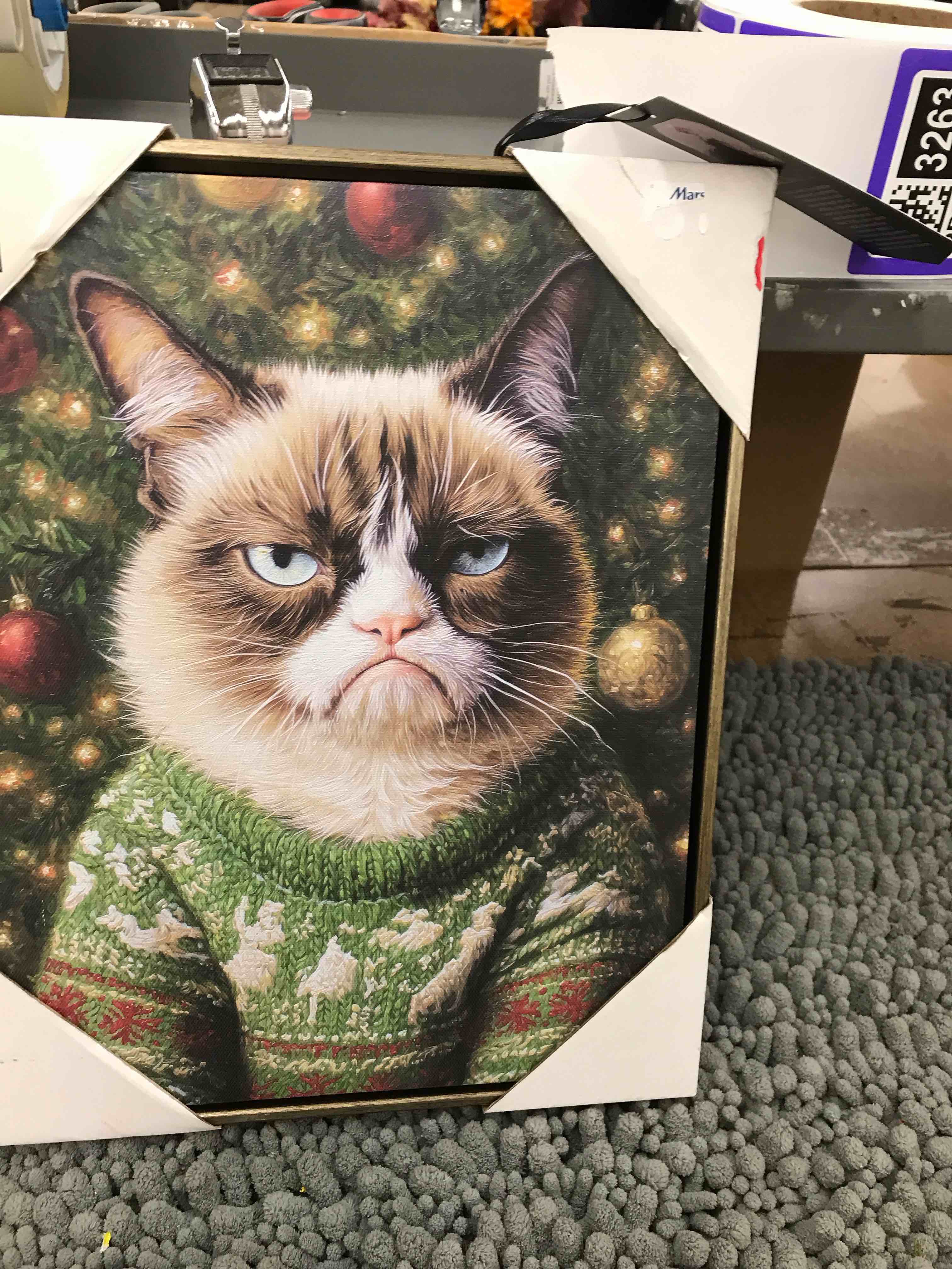 Condition photo showing New/Like New for cat wall art