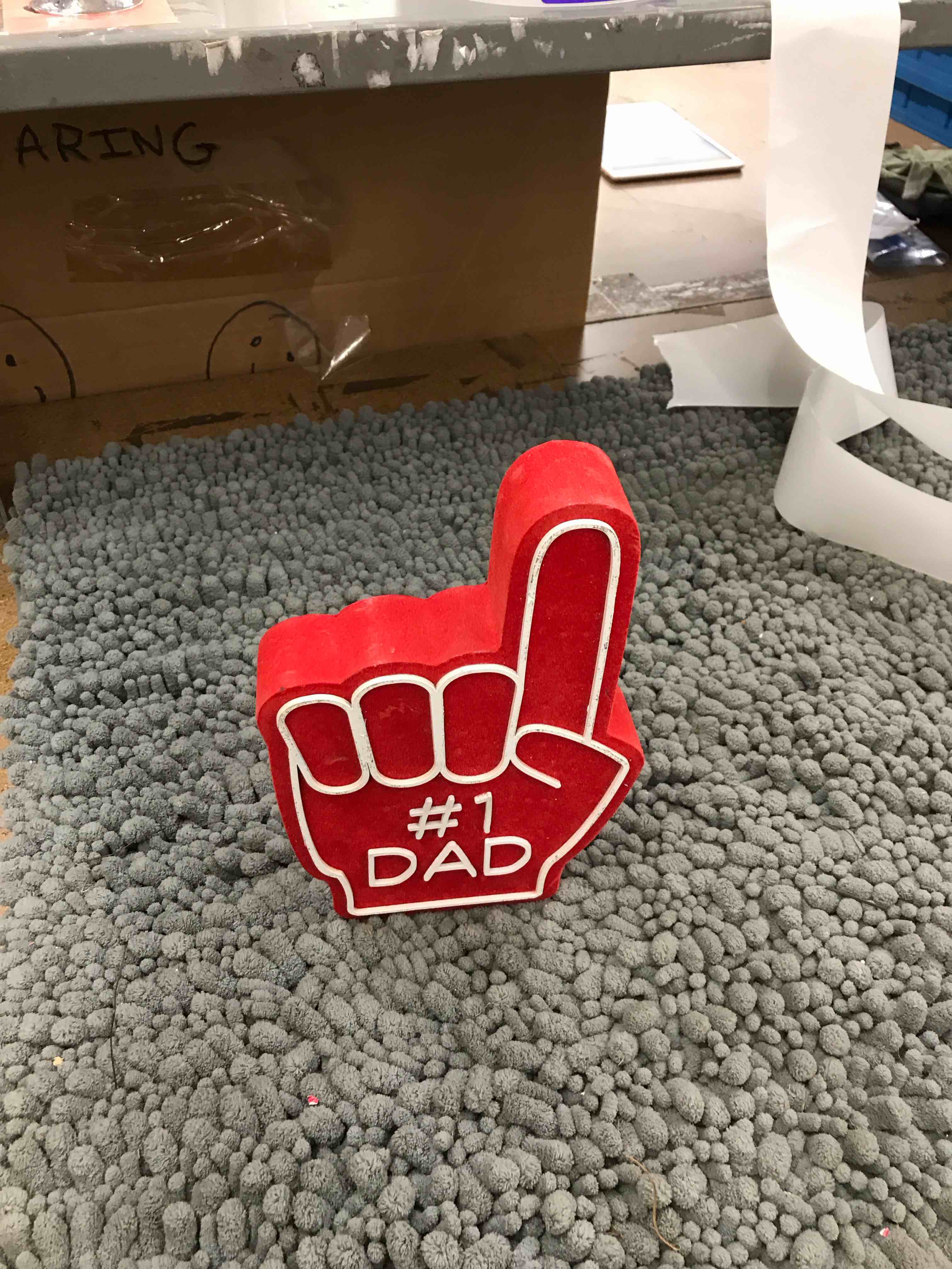 Condition photo showing New/Like New for fathers day plaque 