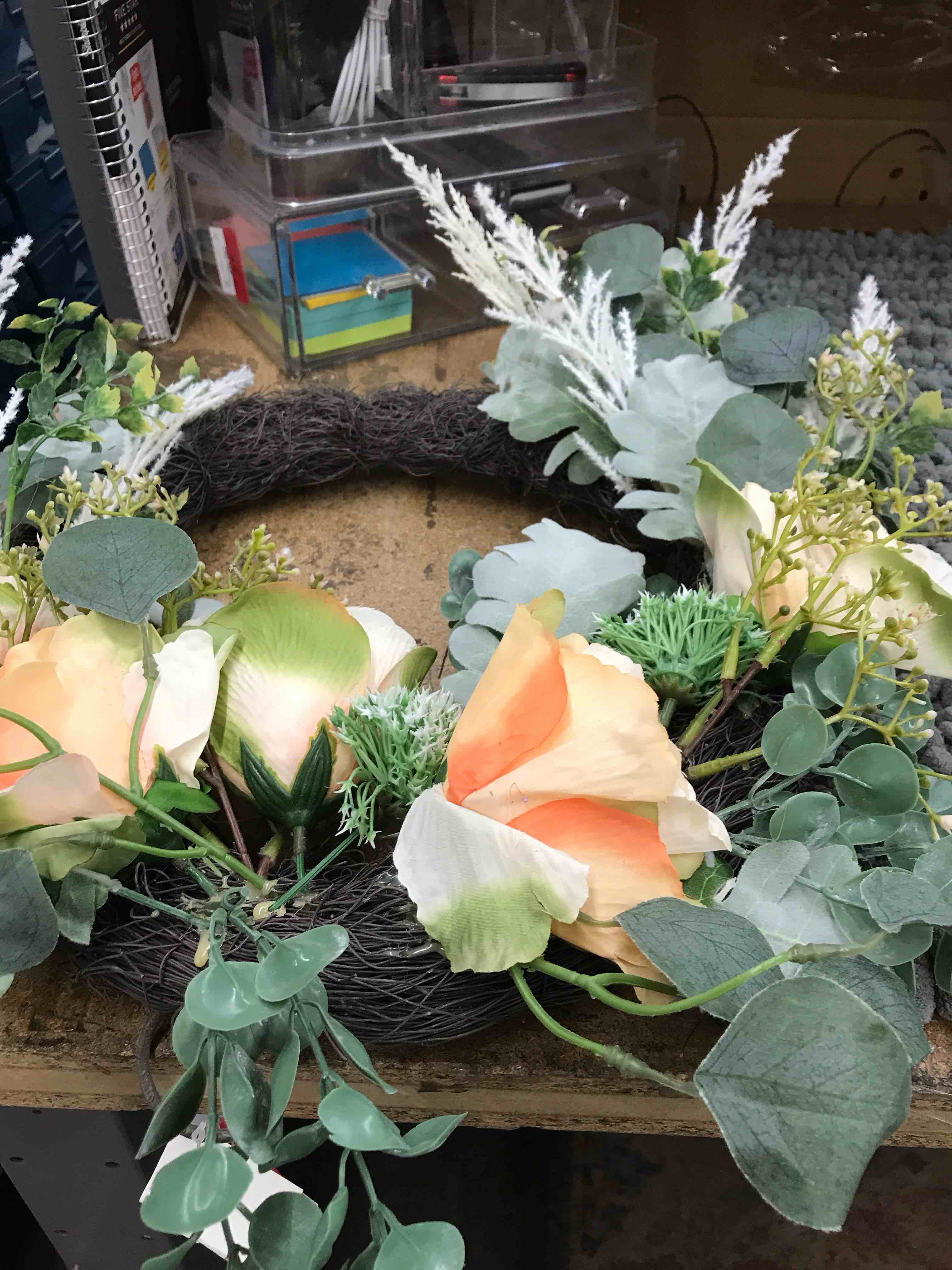 Condition photo showing New/Like New for flower wreath